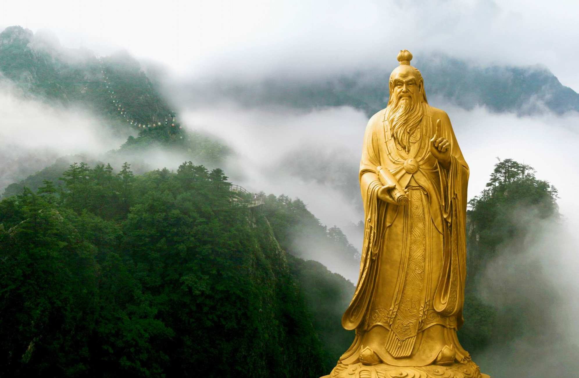 Enigma of Lao Tzu, Poor beloved old dude, Taoist babe's thoughts, Mystical wisdom, 2000x1310 HD Desktop