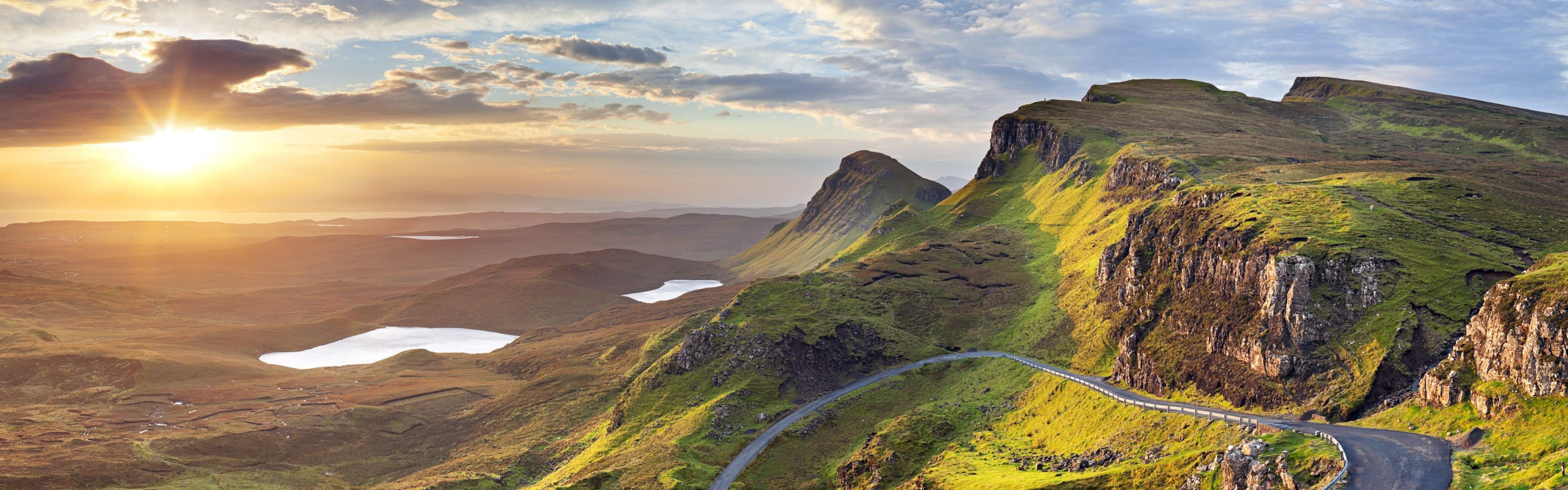 Isle of Skye, Desktop bliss, Striking wallpaper, Aesthetic appeal, 3840x1200 Dual Screen Desktop