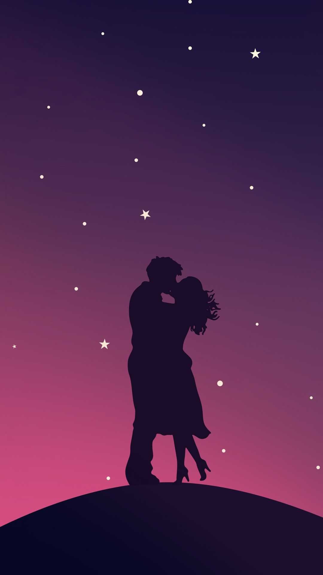 Stars, Love Couples Wallpaper, 1080x1920 Full HD Phone