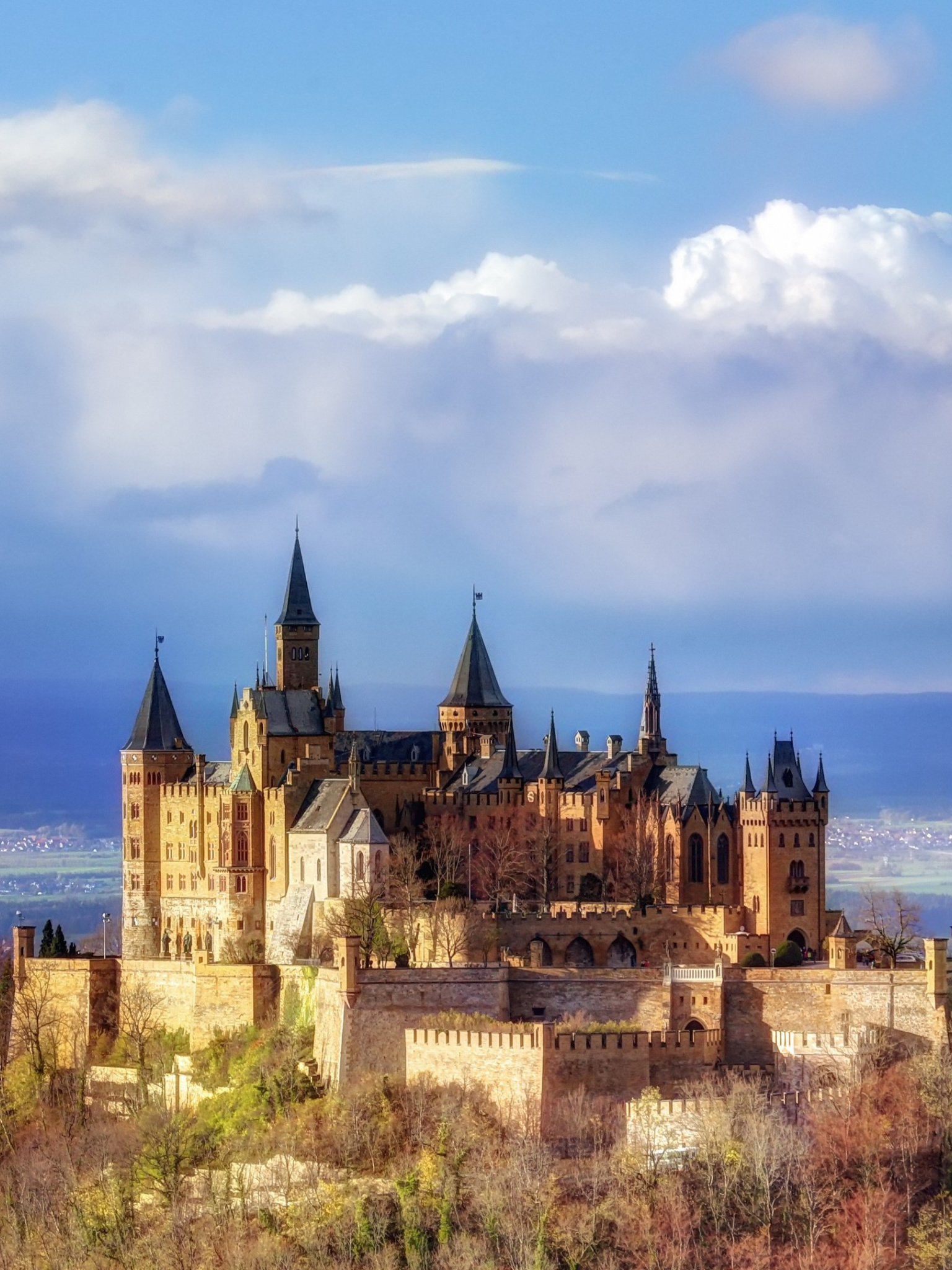 Baden-Wrttemberg Cloud, Hohenzollern Castle, 4K image, Desktop, Tablet, 1540x2050 HD Phone