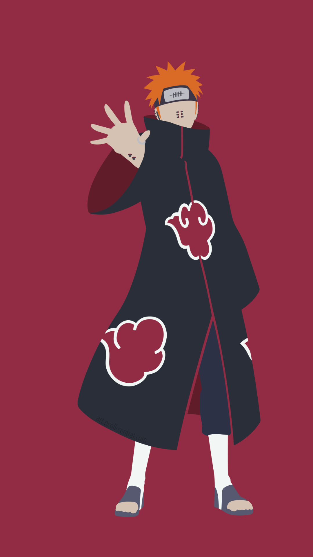 Pain Deva Path, Akatsuki cloak, Naruto Shippuden, Full HD Phone wallpaper