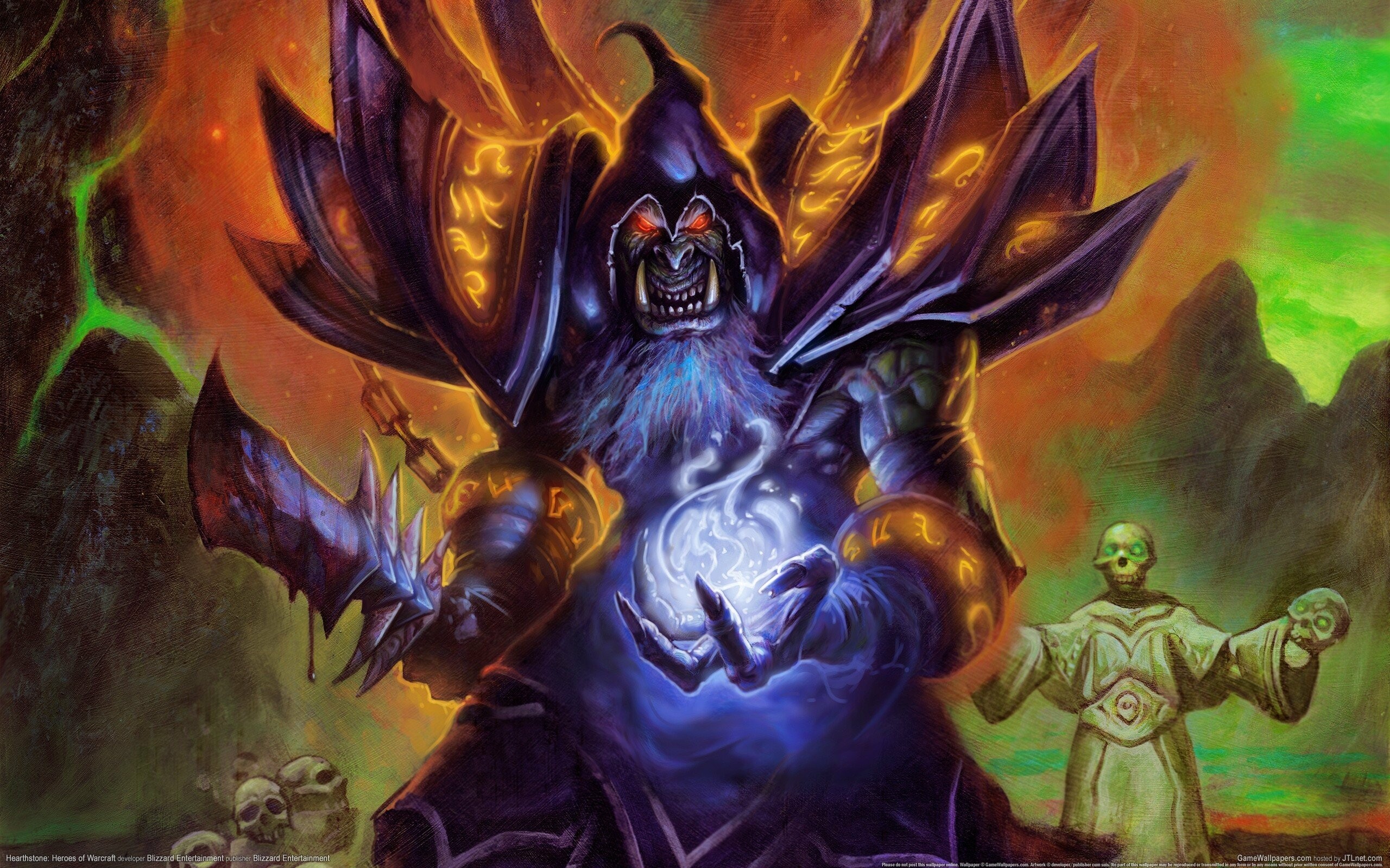 Warlock, Hearthstone Wallpaper, 2560x1600 HD Desktop