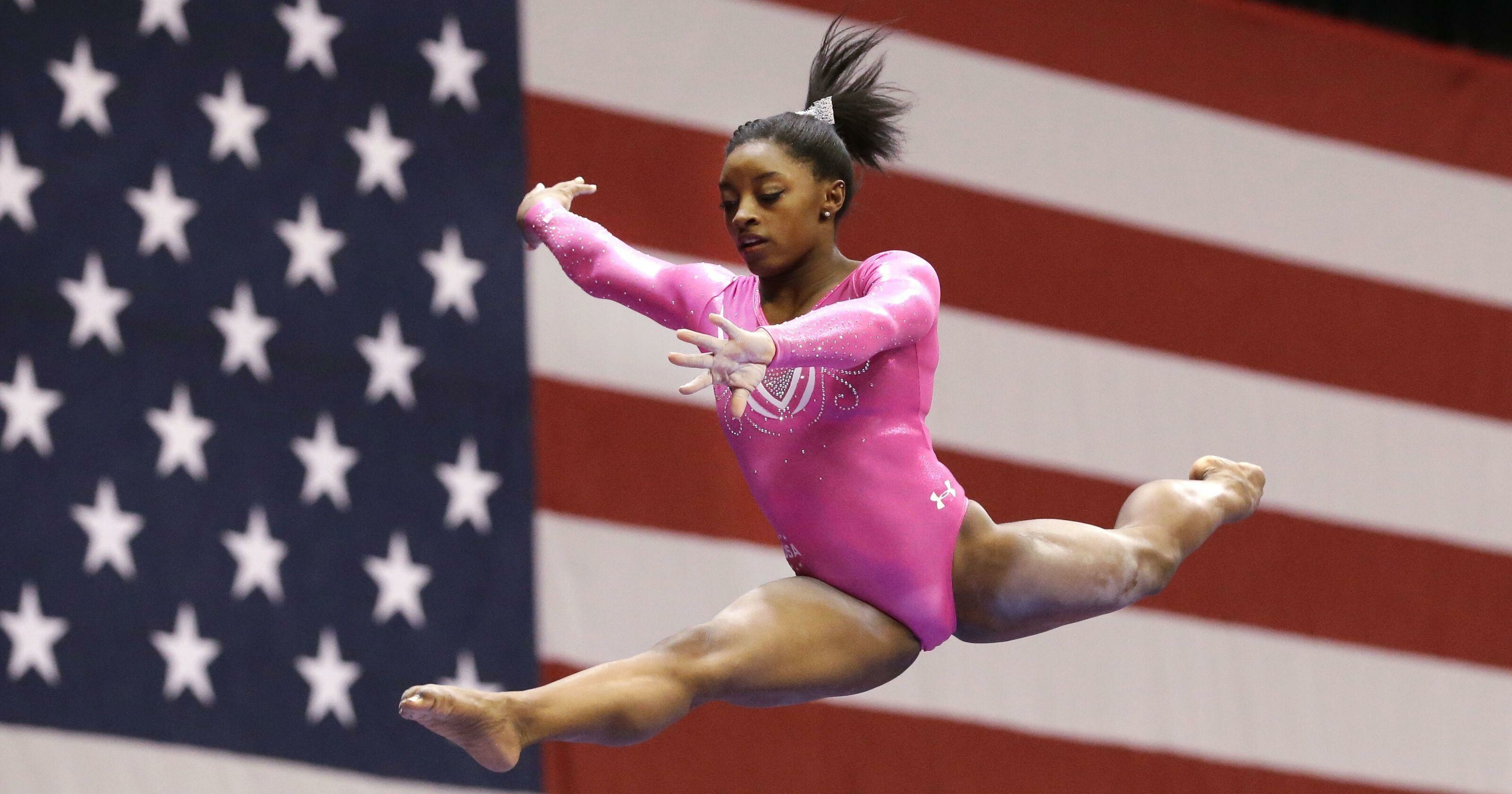 American Cup 2015, Simone Biles Wallpaper, 3200x1680 HD Desktop