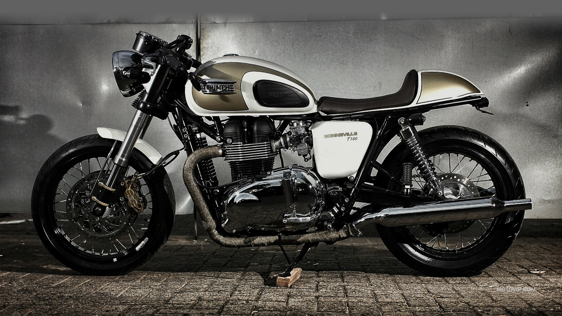 Triumph Bonneville T100, Custom motorcycle desktop wallpaper, 1920x1080 Full HD Desktop