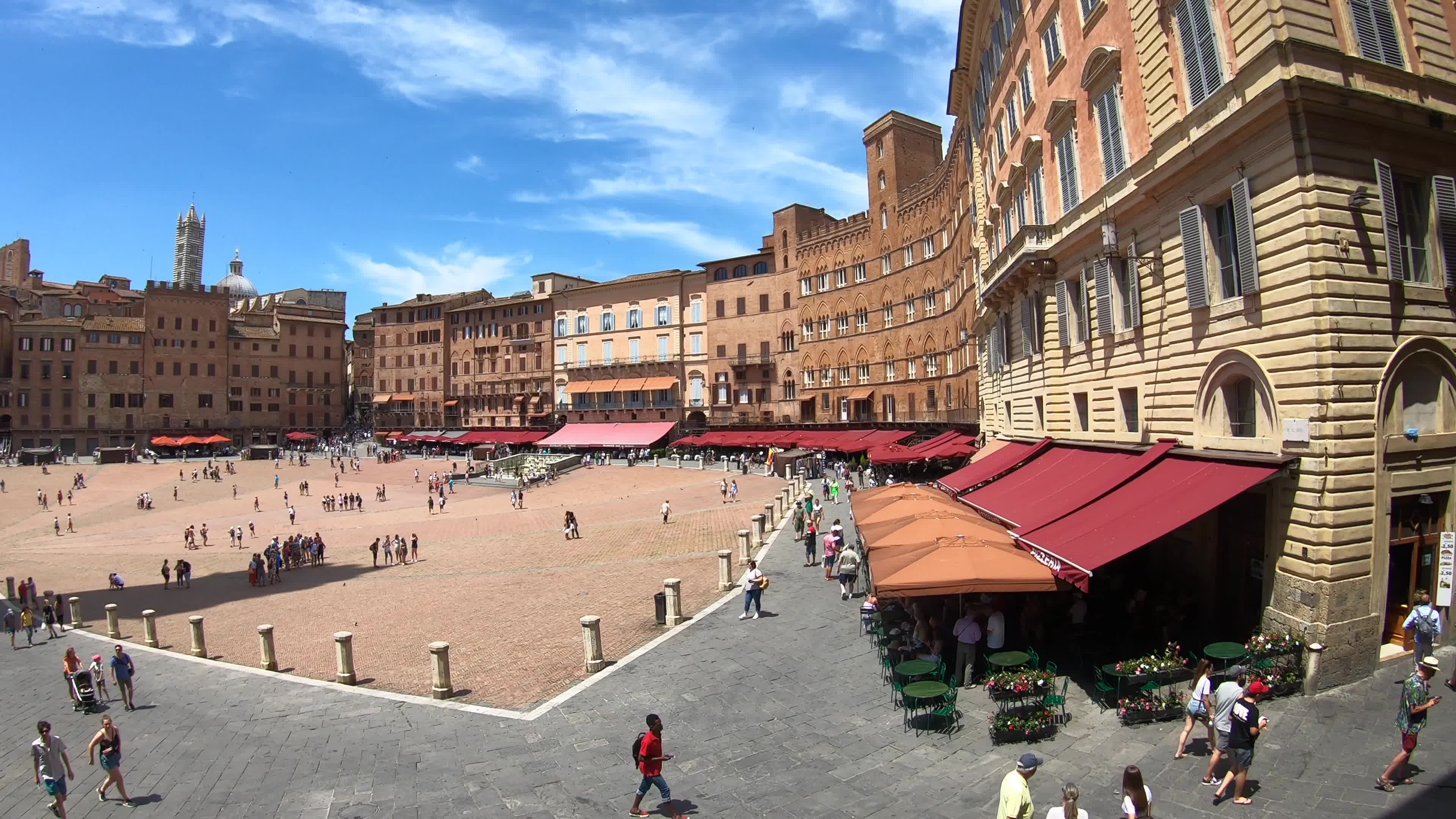 Mangia Tower, Siena, Dorf, Europa, 3840x2160 4K Desktop