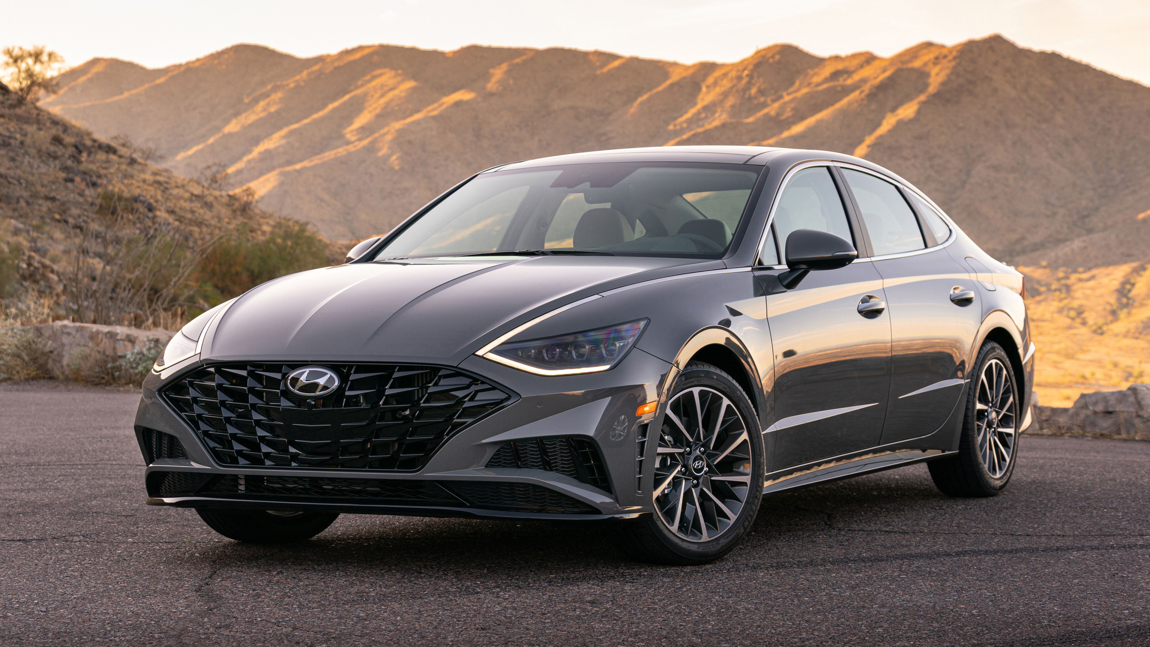 Hyundai Sonata, Portofino gray elegance, Exquisite 2019 model, Captivating wallpapers, 3840x2160 4K Desktop