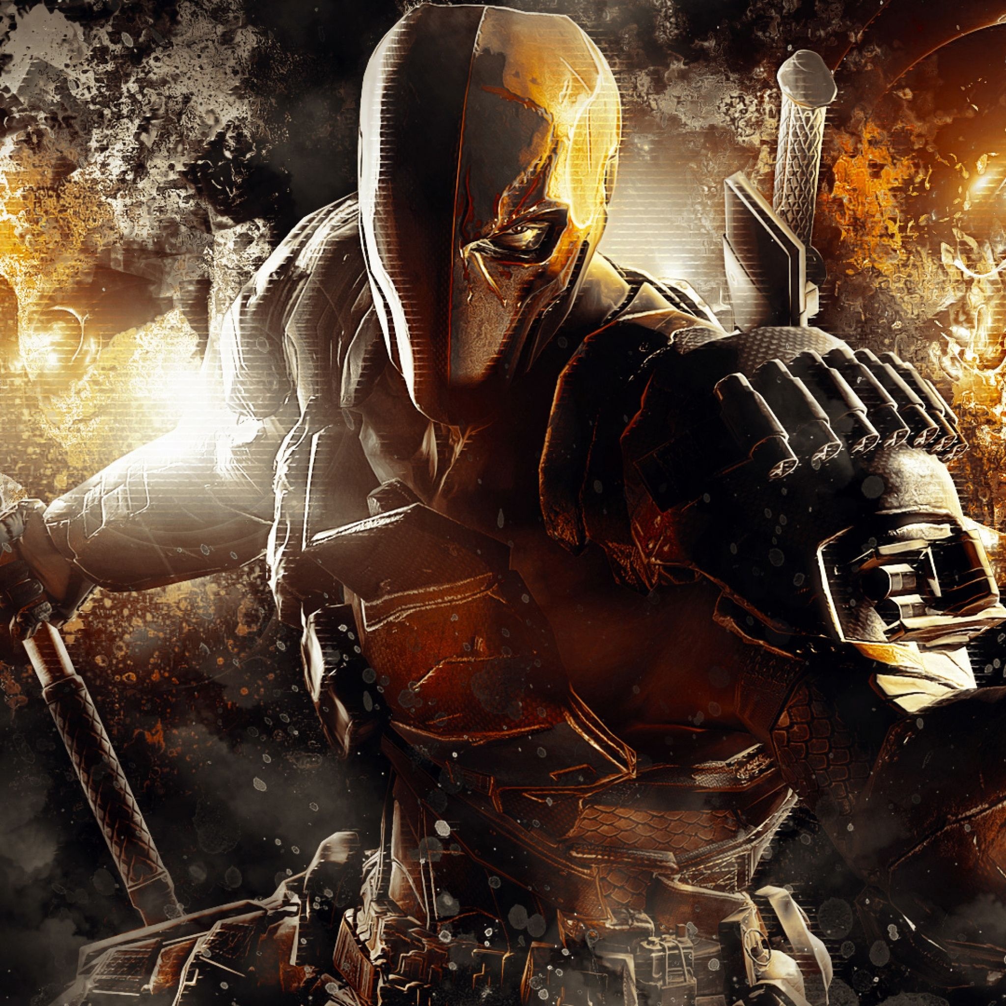 Deathstroke, Desktop wallpapers, High resolution, 2050x2050 HD Phone