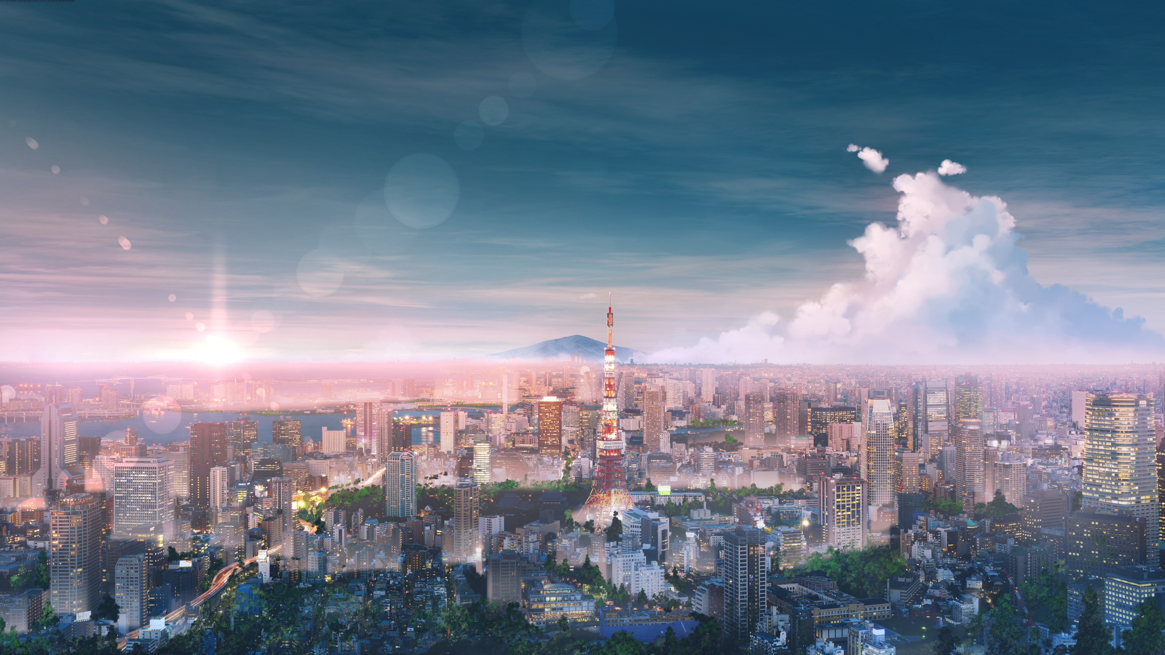 Cityscape, Travels, Tokyo, Anime 4K, 3840x2160 4K Desktop