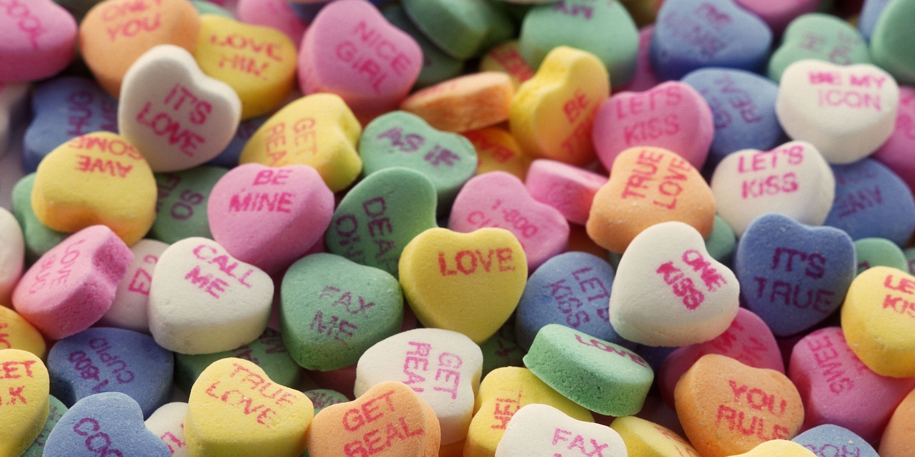 Candy hearts, Hearts Wallpaper, 3000x1500 Dual Screen Desktop