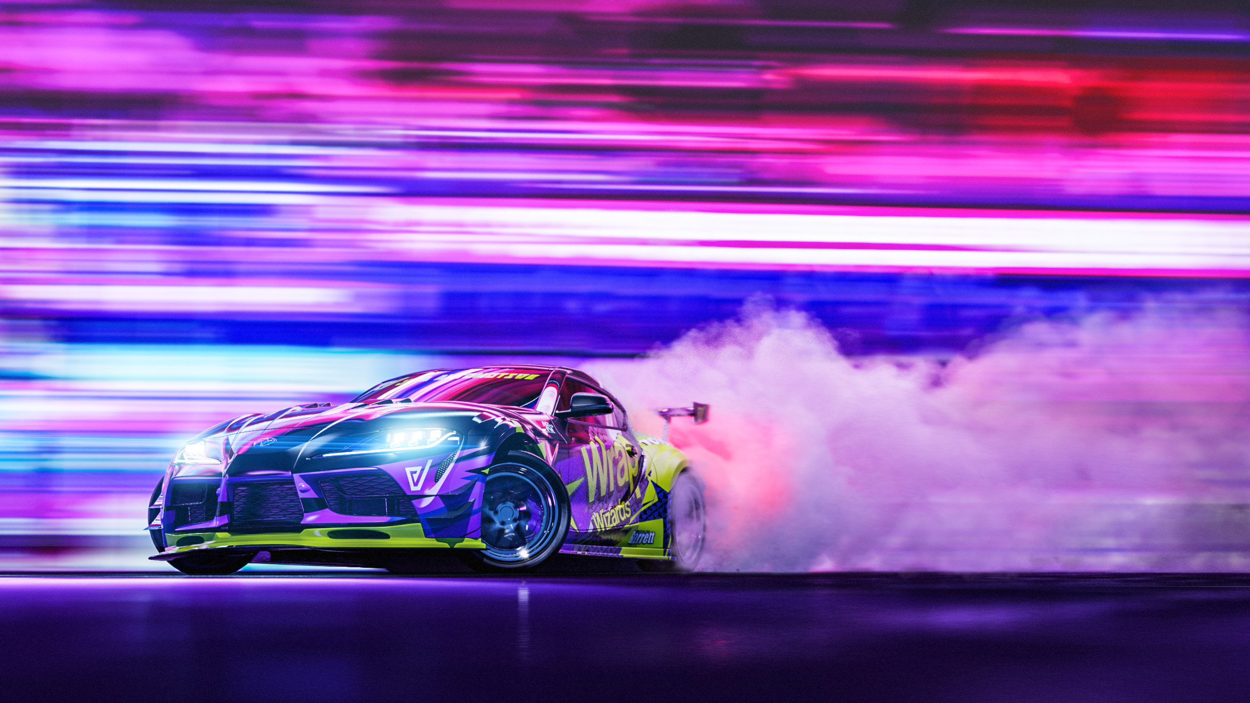 Toyota Supra 2020, Drifting Wallpaper, 2560x1440 HD Desktop