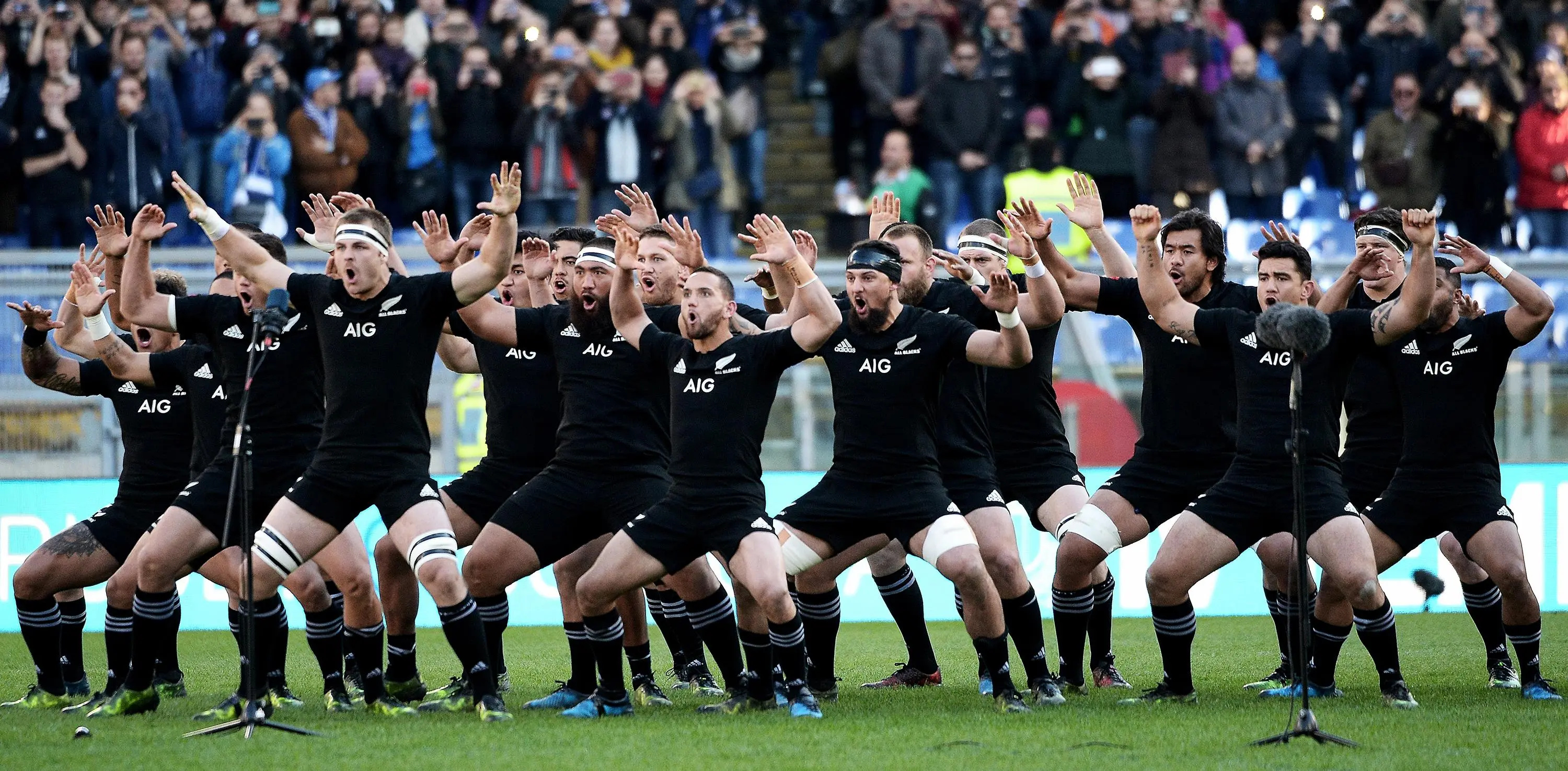 Rugby World Cup 2011, Haka Wallpaper, 3000x1480 Dual Screen Desktop
