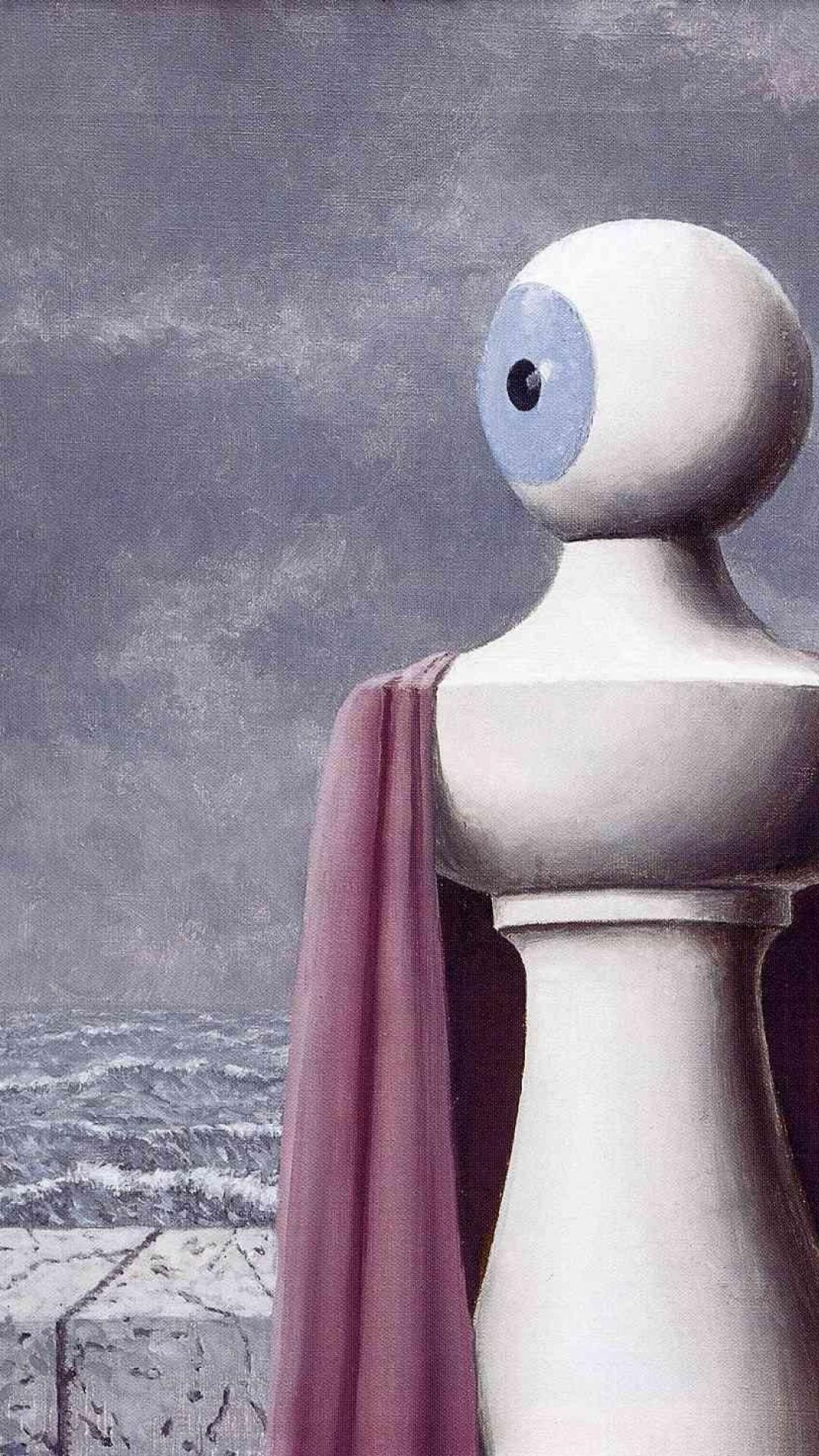 A Very Long Time Ago, Magritte Wallpaper, 1080x1920 Full HD Phone