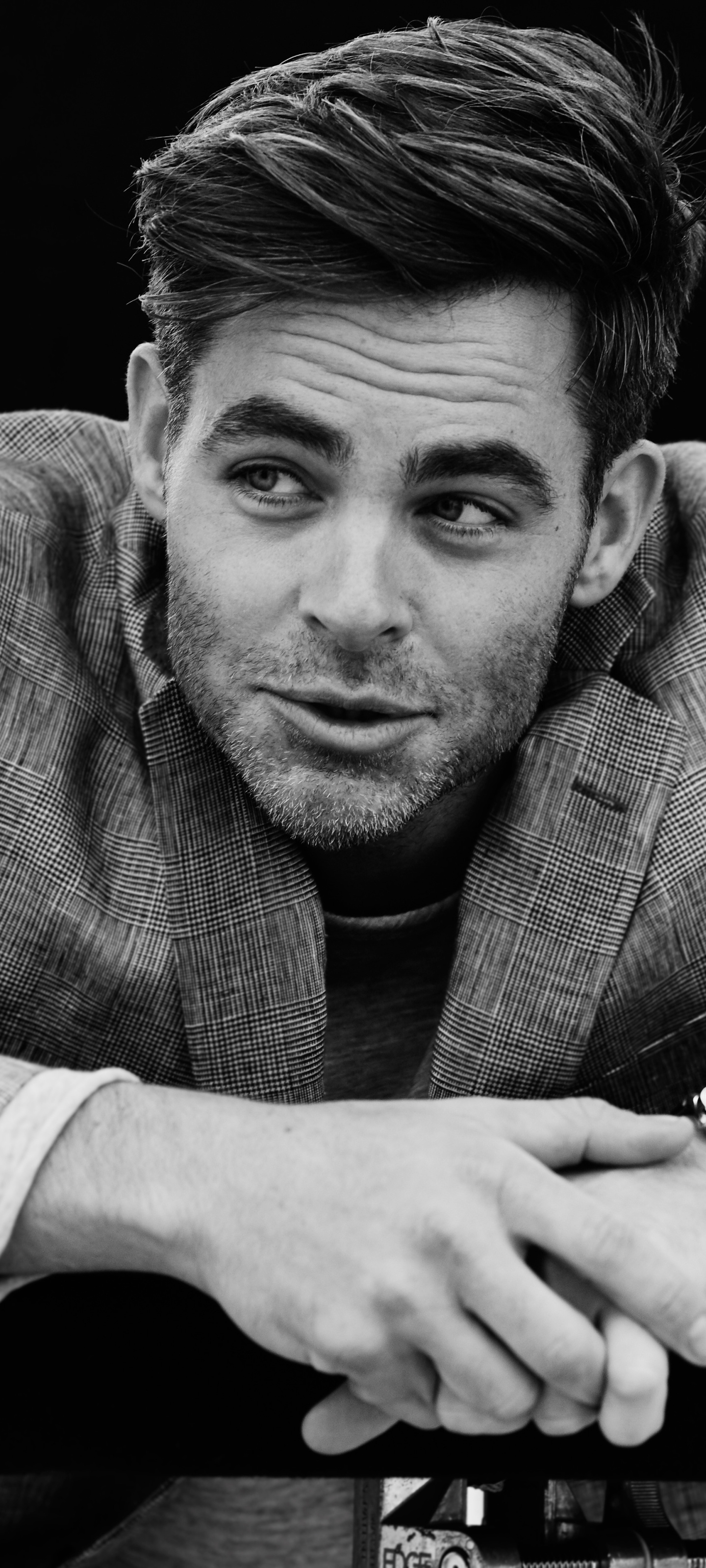 Celebrity, Chris Pine, 1440x3200 HD Phone