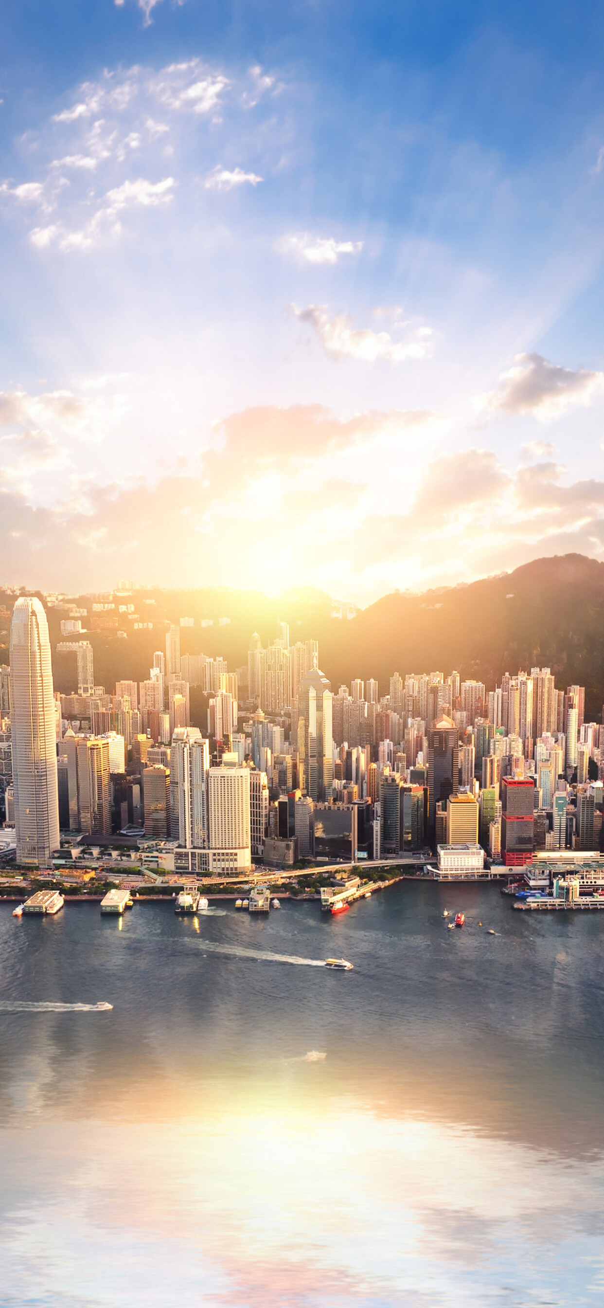 Hong Kong cityscape, iPhone XS Max wallpaper, HD 4K imagery, Mesmerizing view, 1250x2690 HD Phone