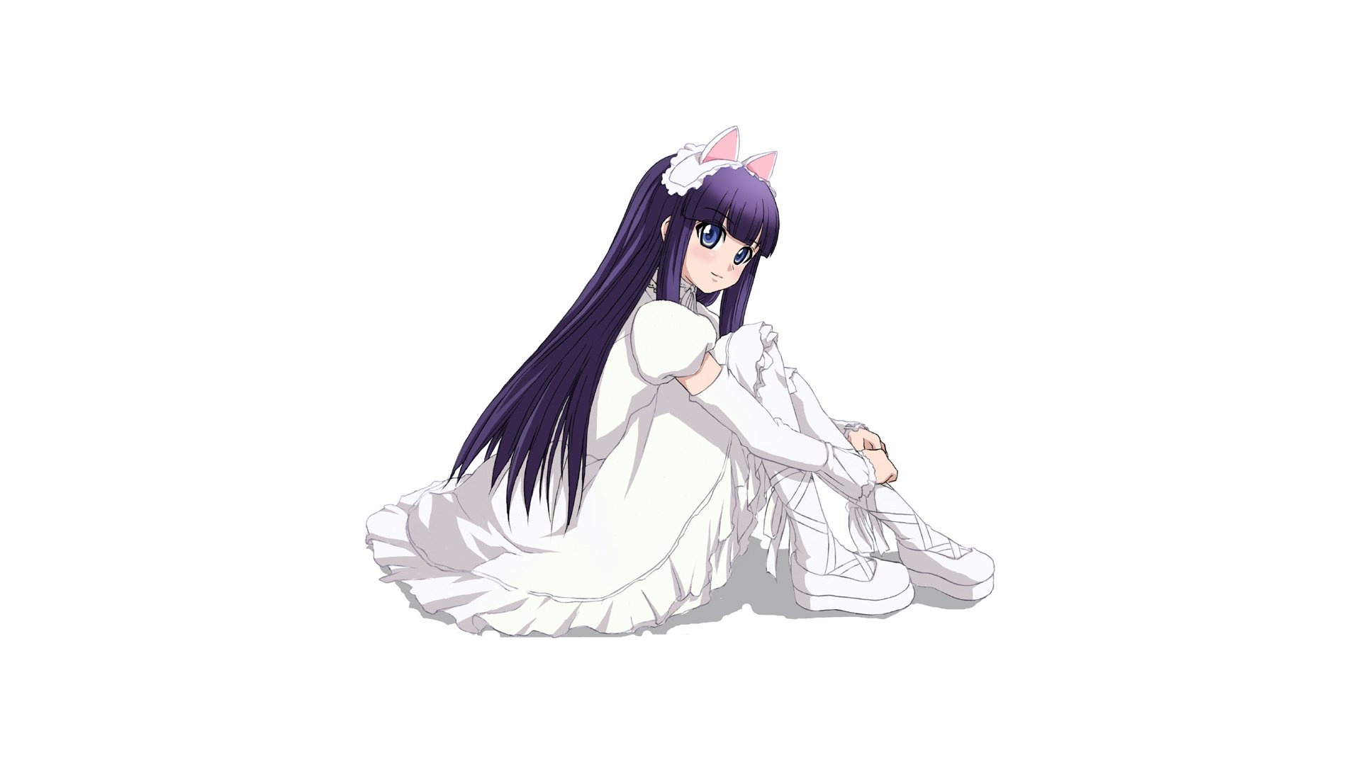 Tsukuyomi: Moon Phase, Animal ears, Hazuki, Lolita fashion, 1920x1080 Full HD Desktop