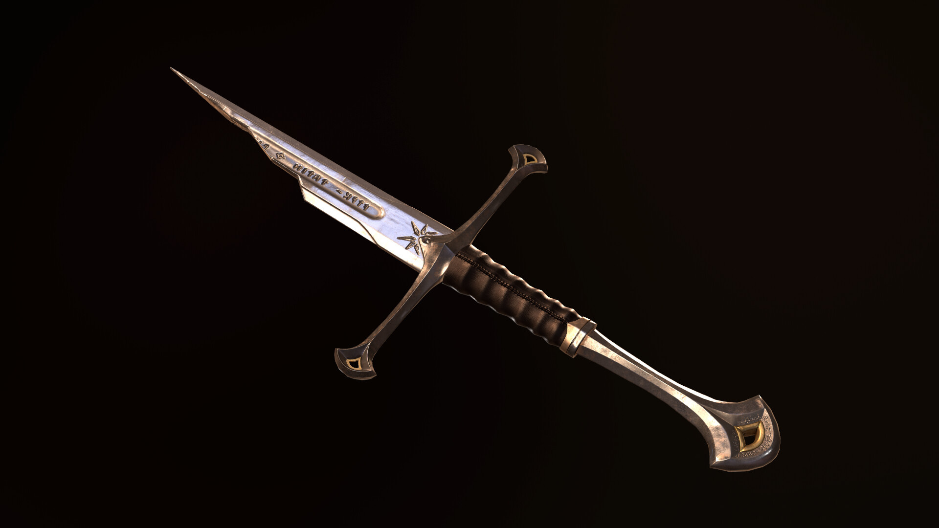 Narsil Sword, artstation narsil sword, Sword artwork, Fantasy weapon, 1920x1080 Full HD Desktop