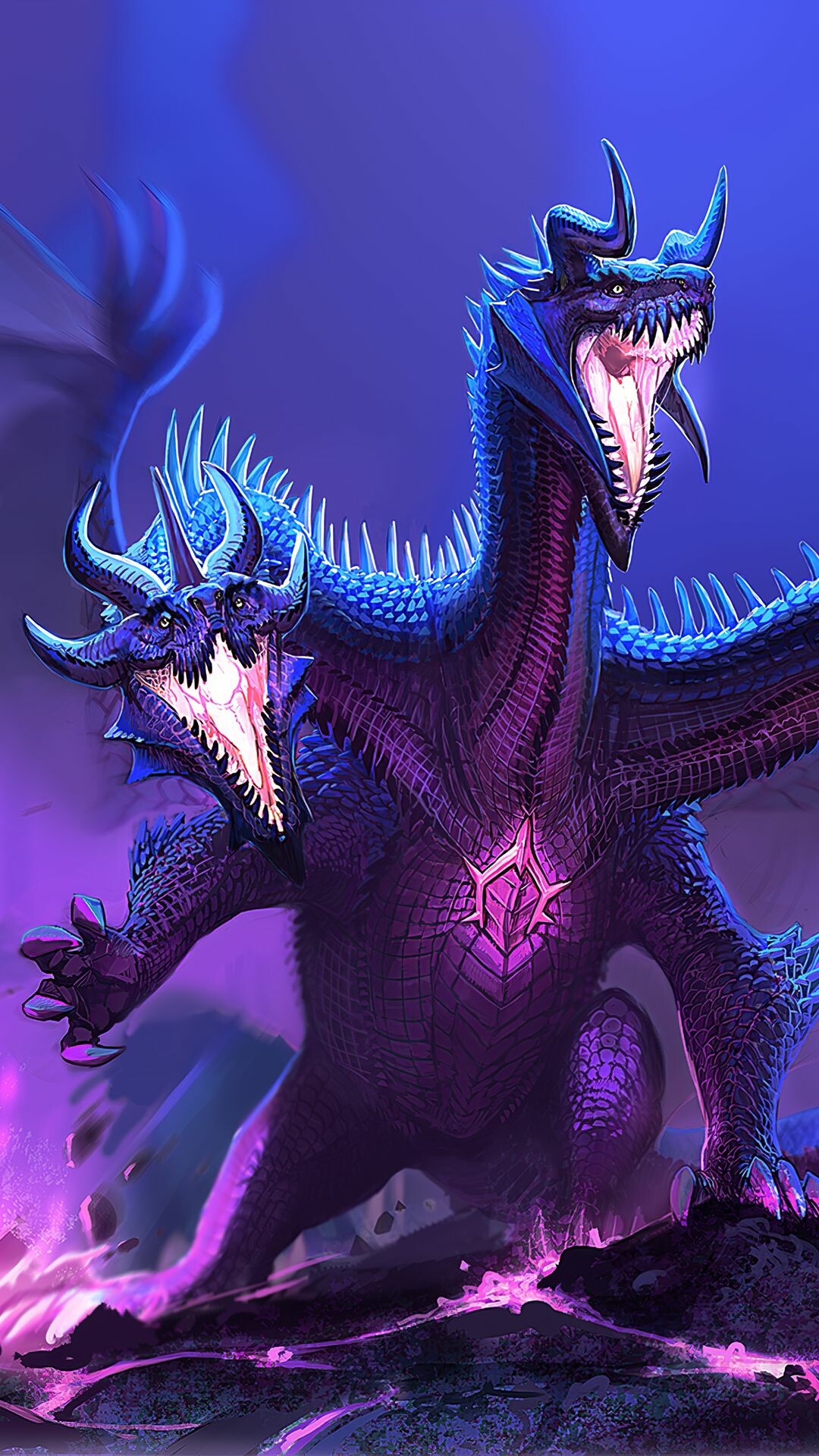 Azi Dahaka, Dragons Wallpaper, 1080x1920 Full HD Phone