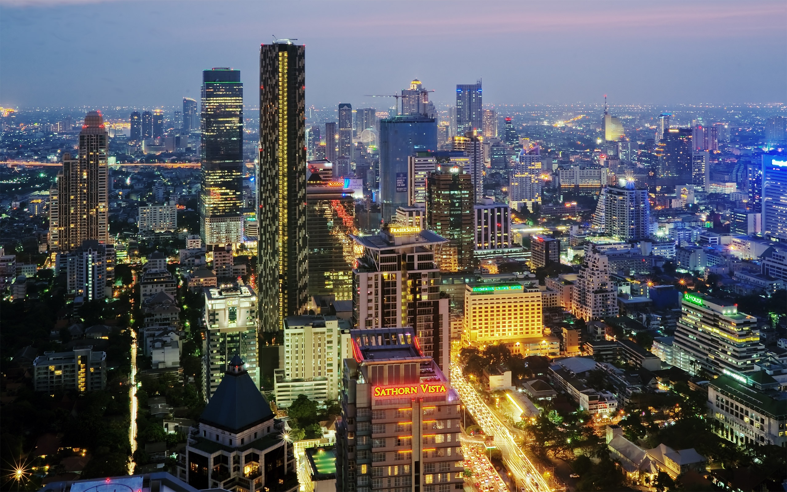 Bangkok city, Ultra HD, 2560x1600 HD Desktop