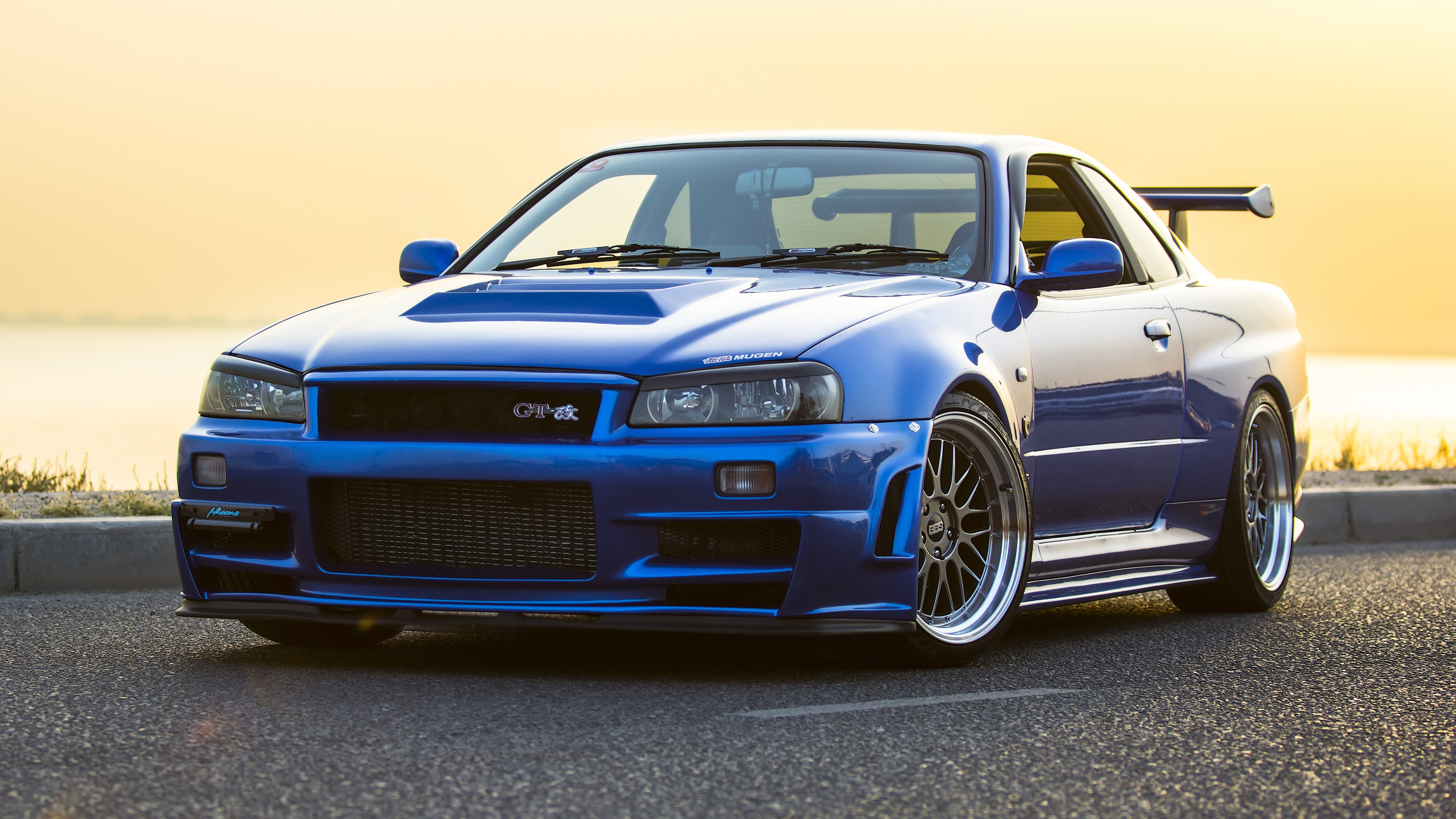 GT-R R34 Mugen, Skyline Car Wallpaper, 3840x2160 4K Desktop