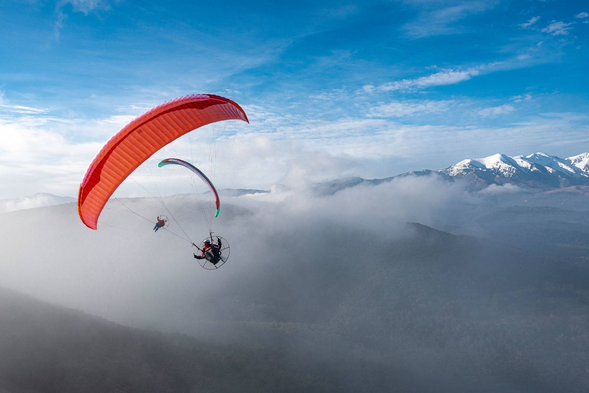 Travel internationally, Paramotor adventure, Aerial exploration, Skybound thrill, 2000x1340 HD Desktop