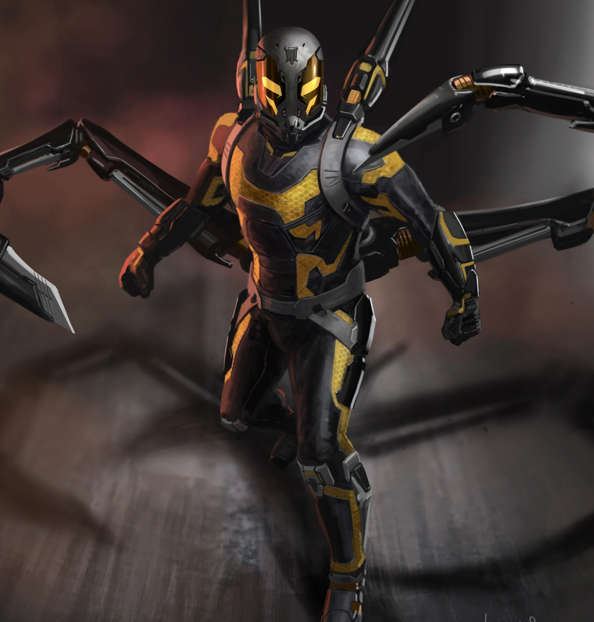 Yellowjacket, Marvel, Movies, Universe, 1920x2010 HD Phone