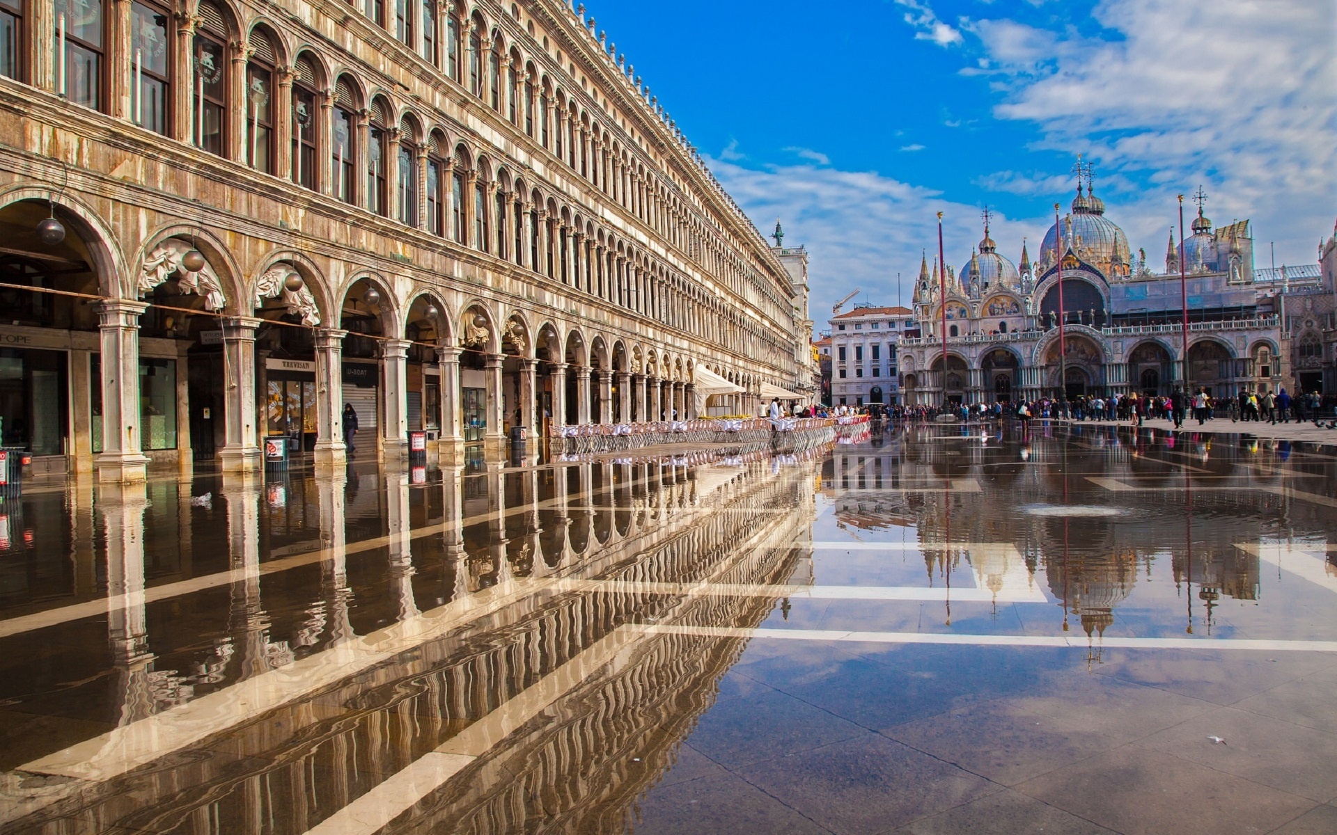 St. Mark's Basilica, Italian landmarks, Doge's Palace, Venice Cathedral, 1920x1200 HD Desktop