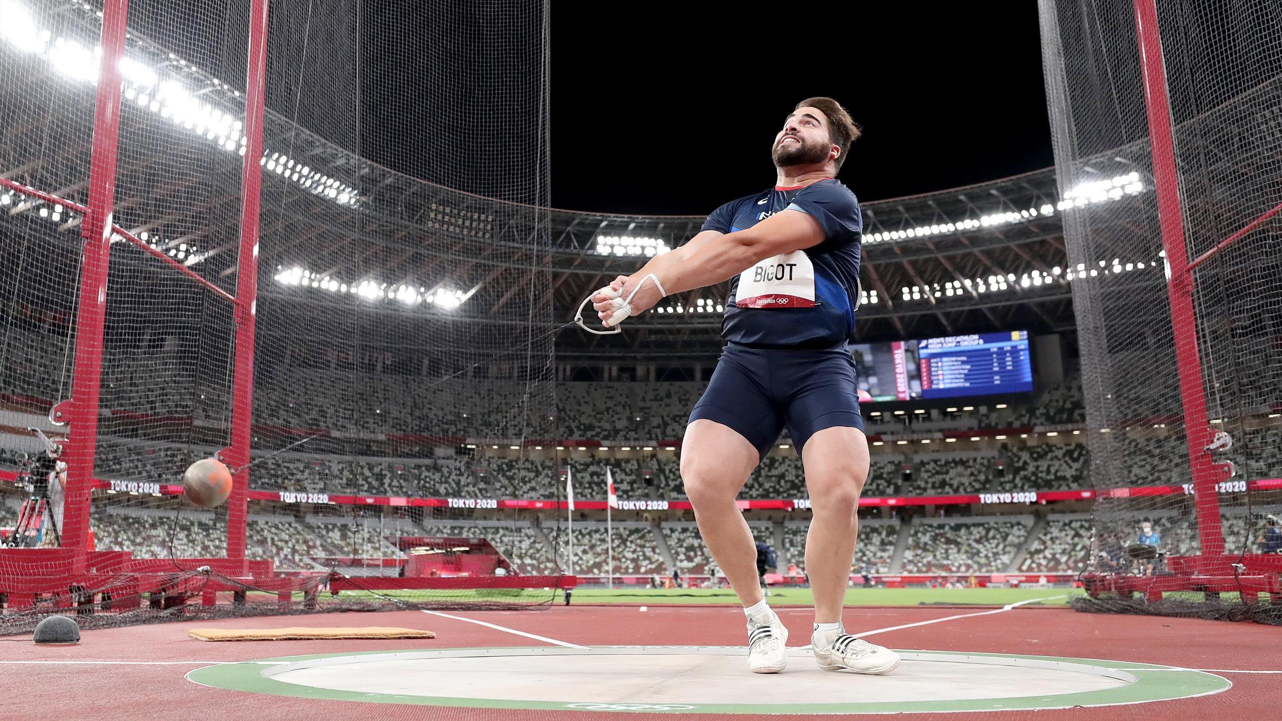 Tokyo 2020, No medal, Quentin Bigot, Hammer throw, 2560x1440 HD Desktop