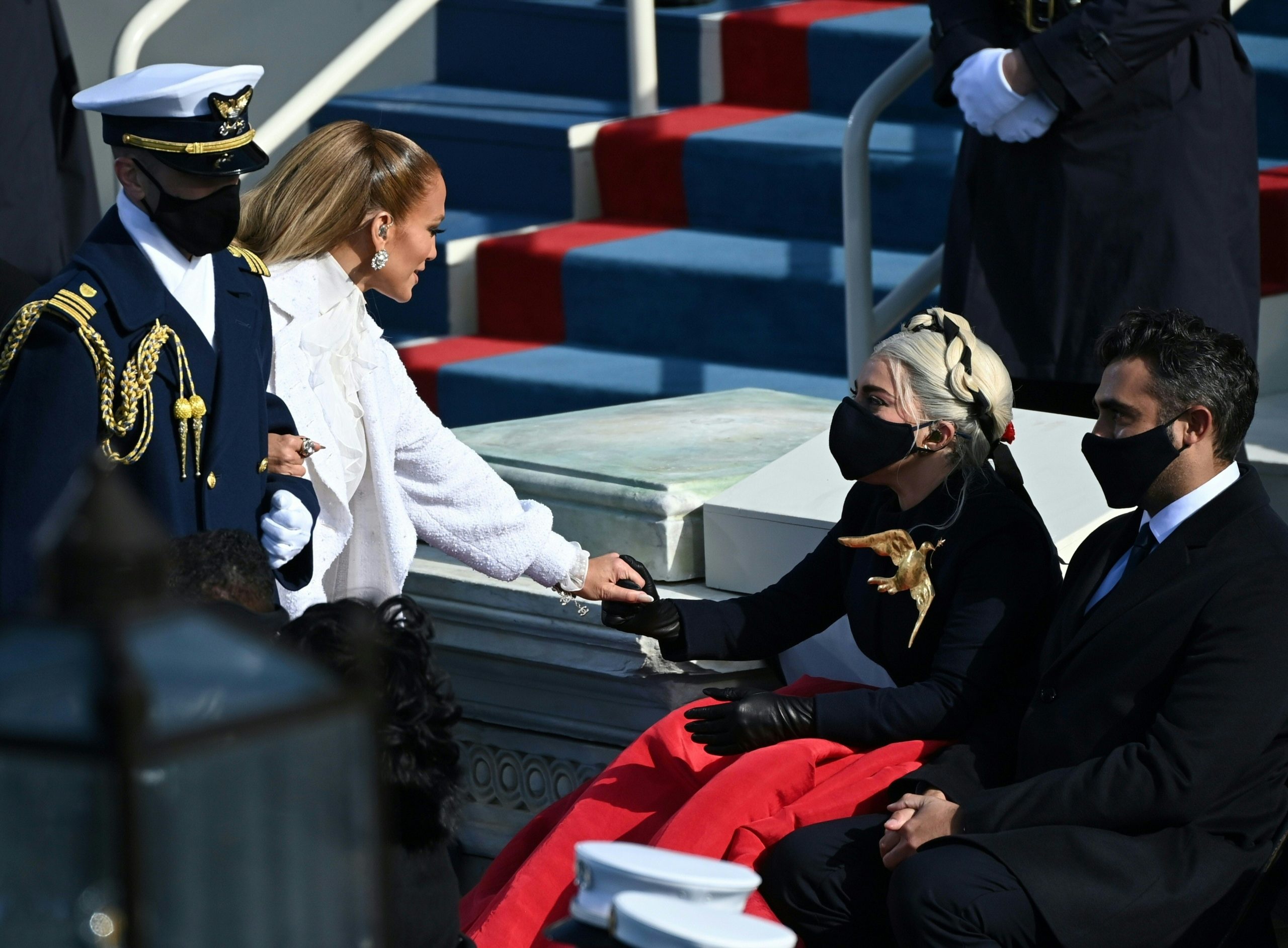 Lady Gaga, Michael Polansky, National anthem performance, Inauguration, 2560x1890 HD Desktop