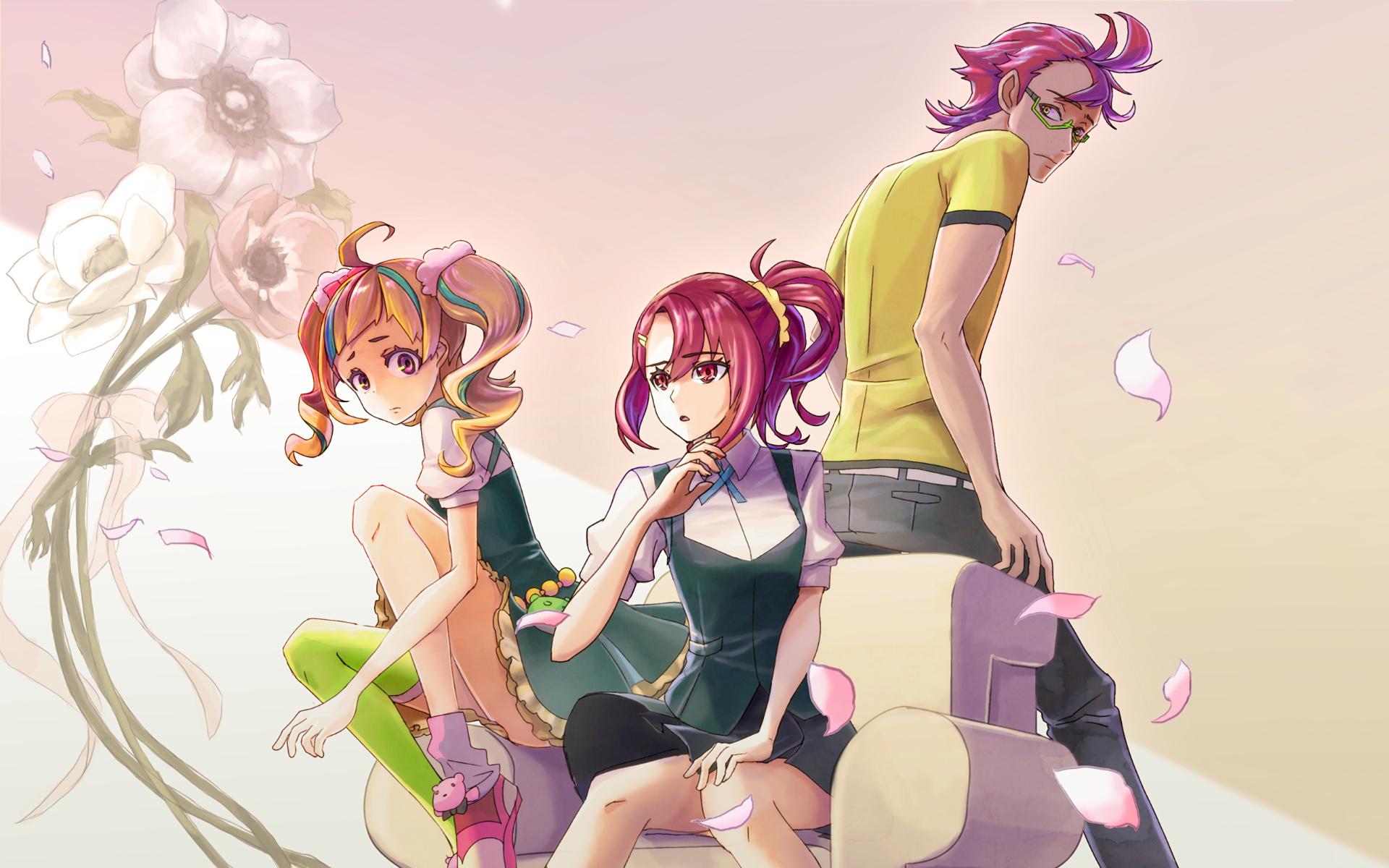 Kiznaiver anime, Niko Niiyama, Hajime Tenga, Anime female, 1920x1200 HD Desktop