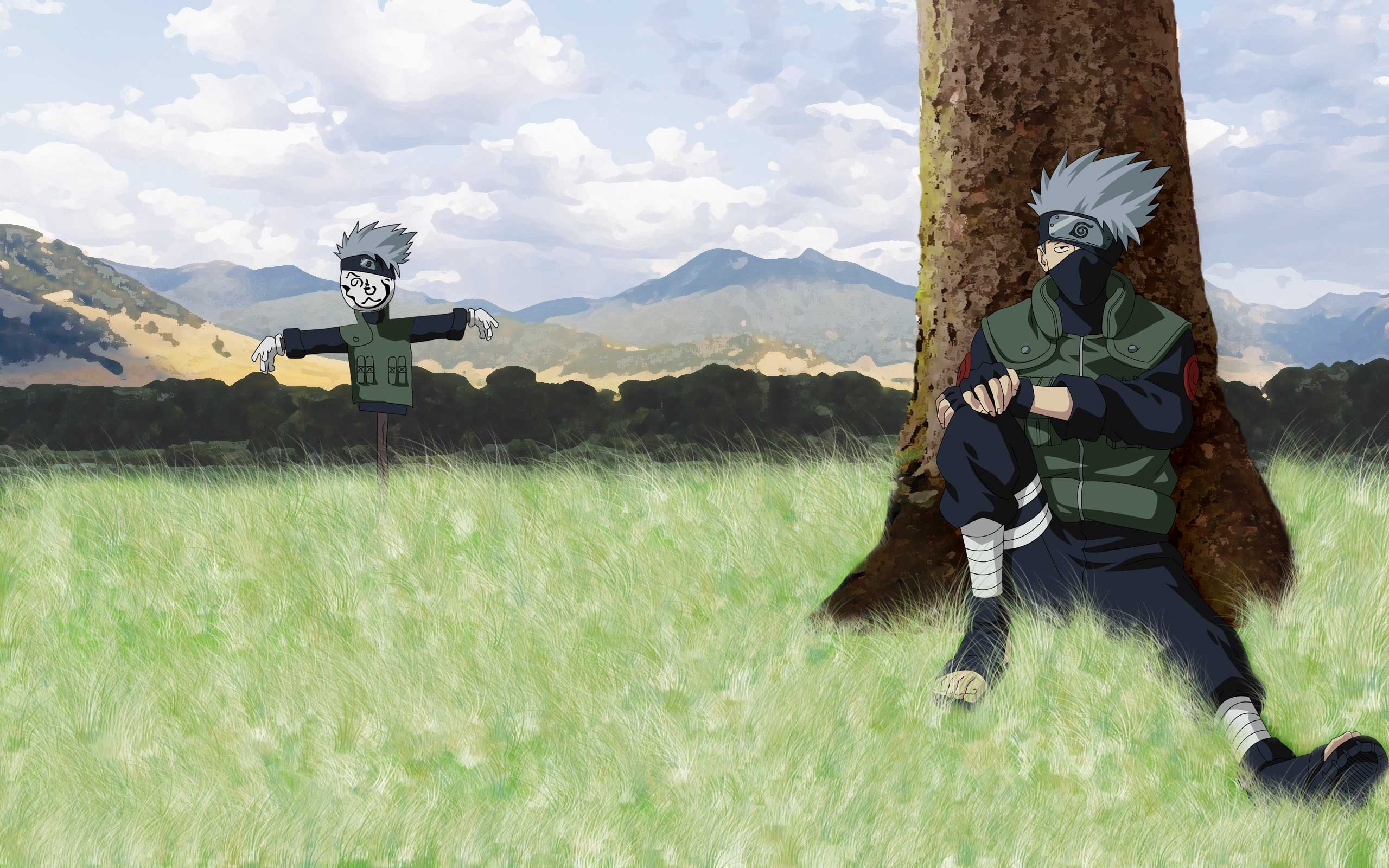 Kakashi, Chill atmosphere, Tranquil wallpaper, Naruto universe, 2560x1600 HD Desktop