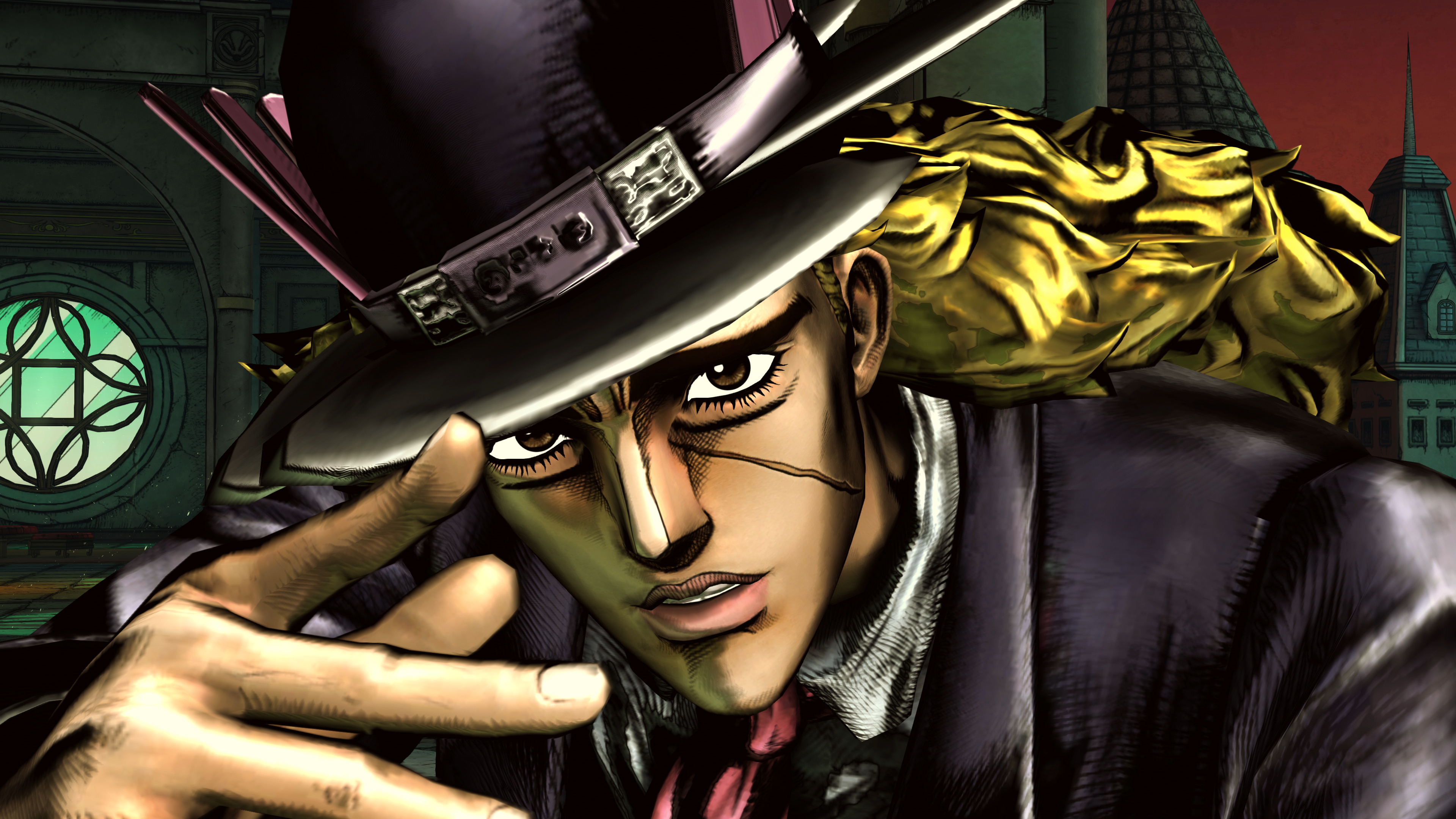 Robert E. O. Speedwagon, bladed bowler hat, JoJo's Bizarre Adventure: All-Star Battle, 4K Desktop wallpaper
