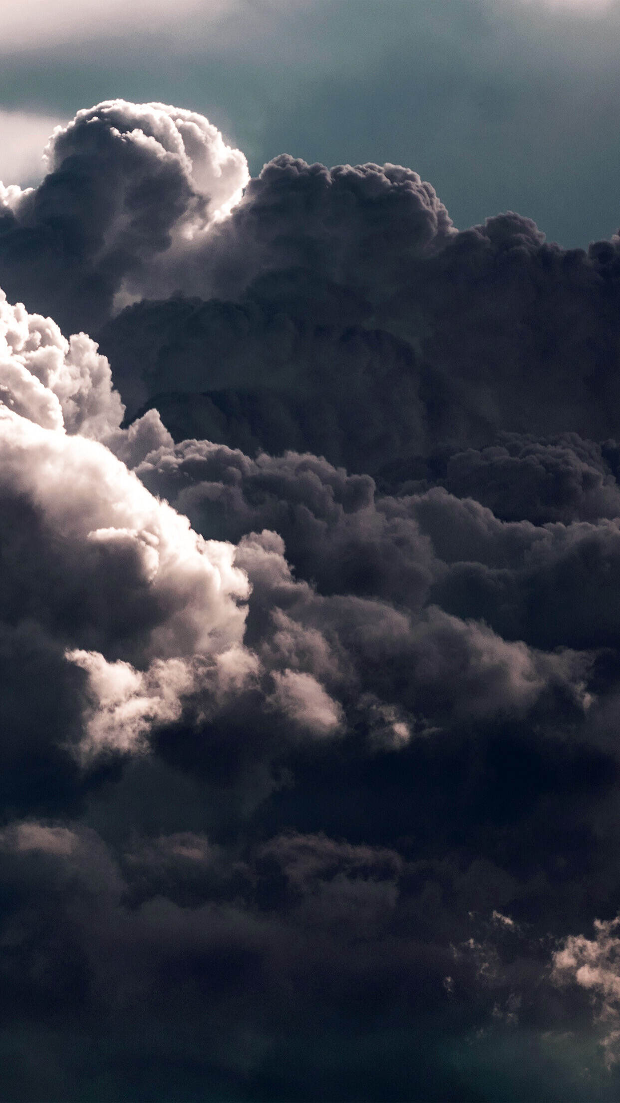 Dark nature pattern, Cloudy sky, Dramatic atmosphere, Mesmerizing display, 1250x2210 HD Phone