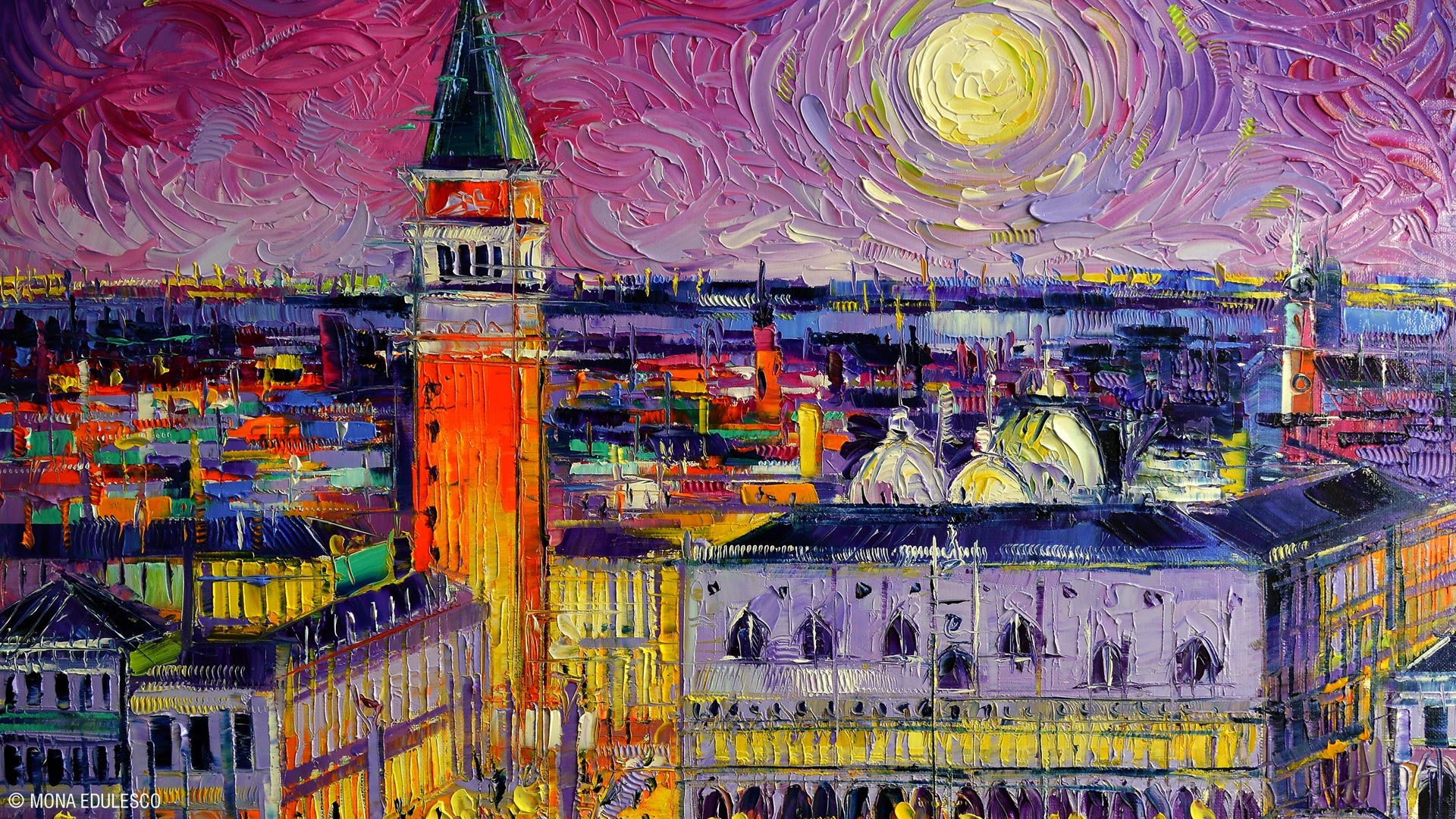Mona Edulesco, Impressionists Wallpaper, 1920x1080 Full HD Desktop