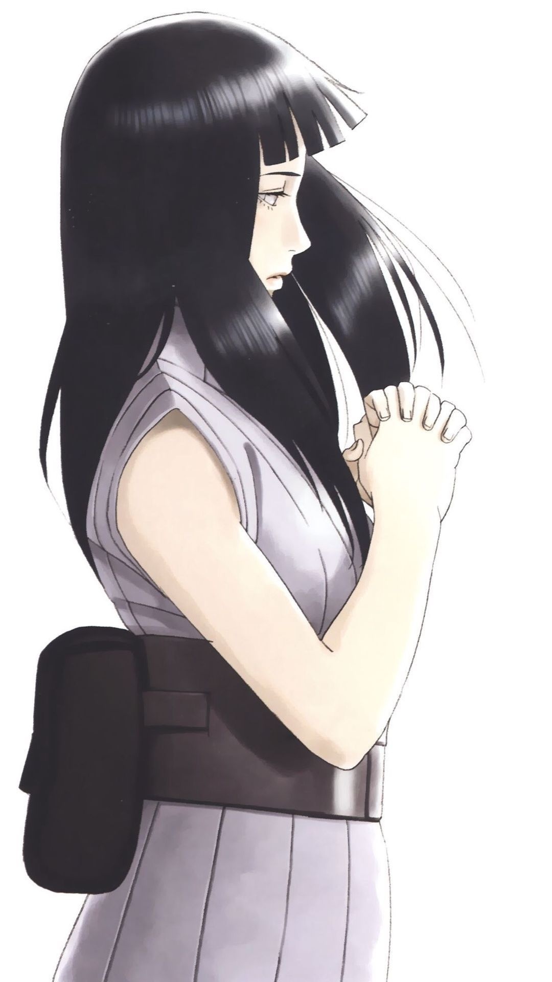Hinata art, Fan-made artwork, Naruto anime theme, Artistic portrayal, 1080x1920 Full HD Phone