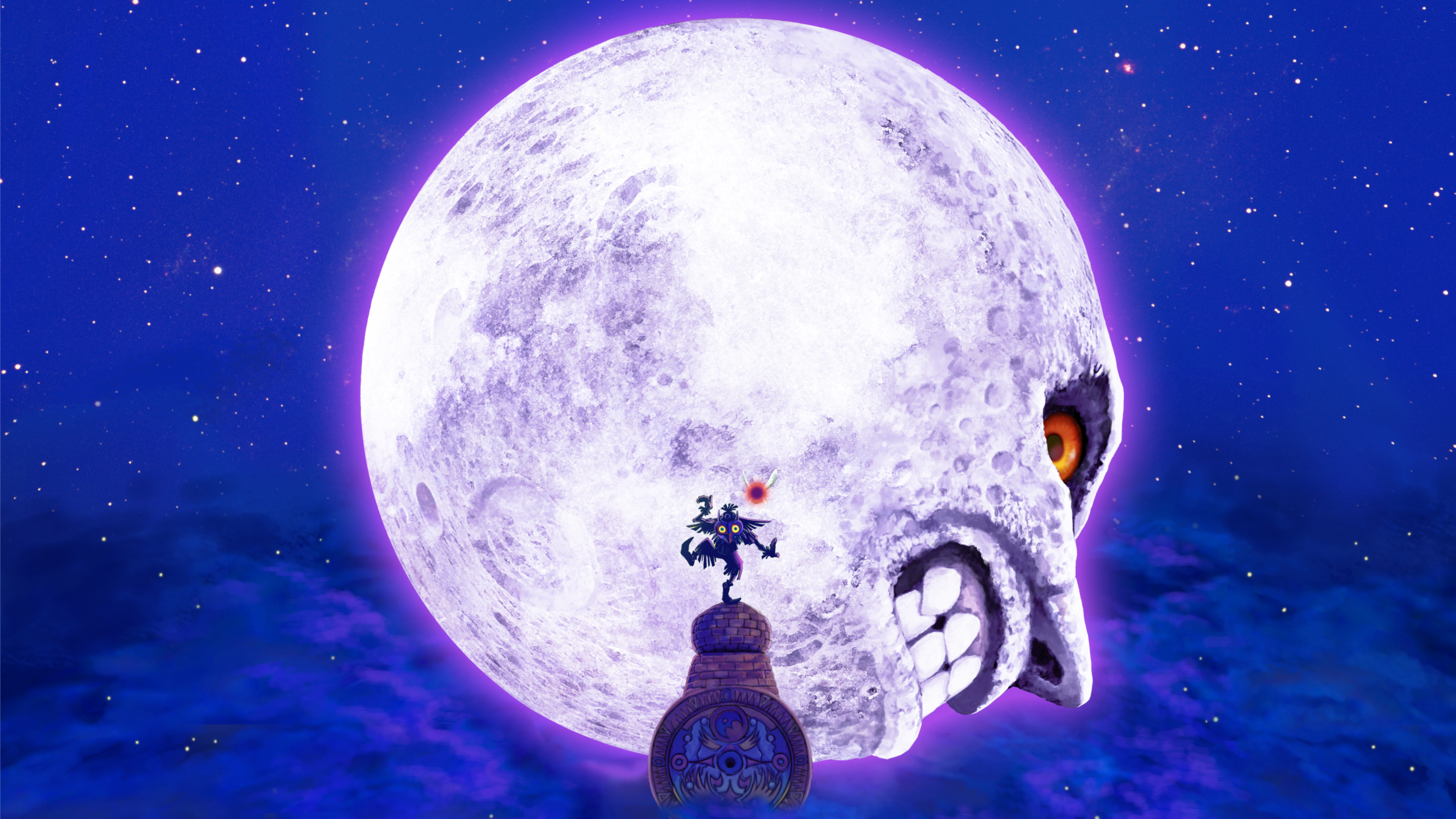 Legend of Zelda, Majora's Mask 3D, Poster edit, 3840 x 2160, 3840x2160 4K Desktop