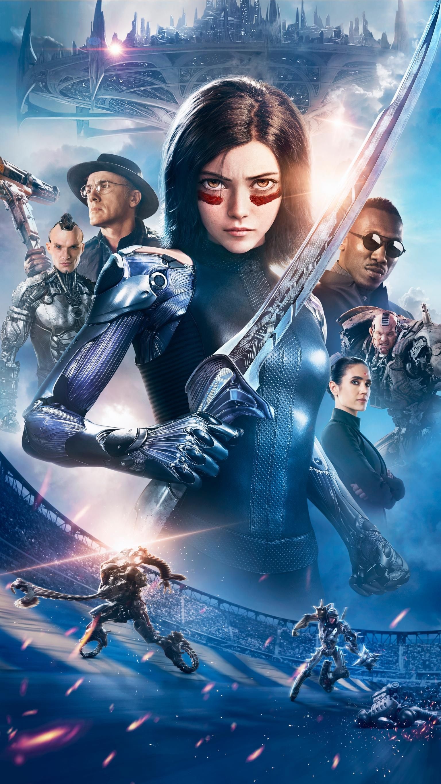 Movie mania, Textless wallpapers, Angel movie, Alita Battle Angel manga, 1540x2740 HD Phone