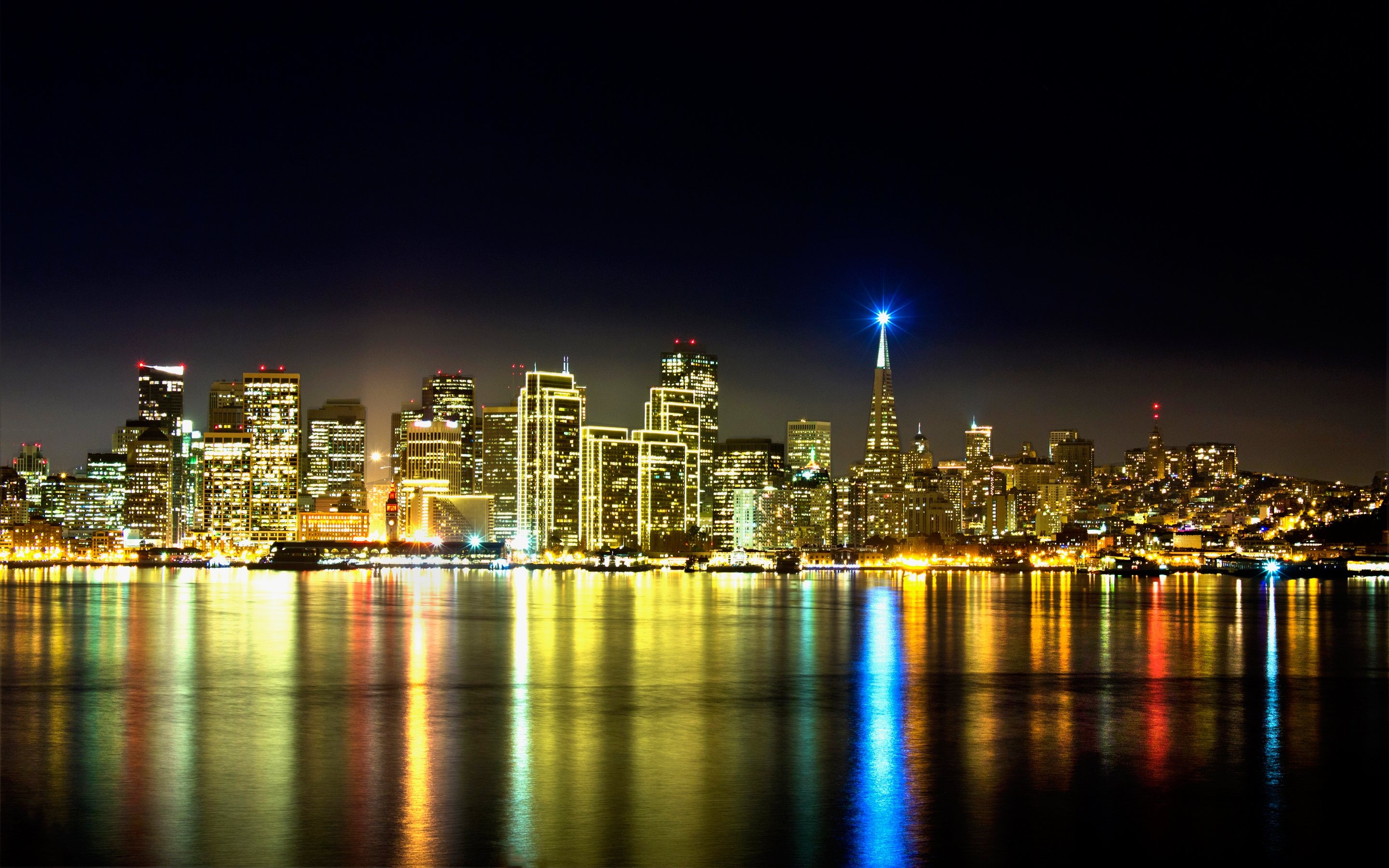 Night Skyline, Travel, 43 wallpapers, Skylines, 2880x1800 HD Desktop