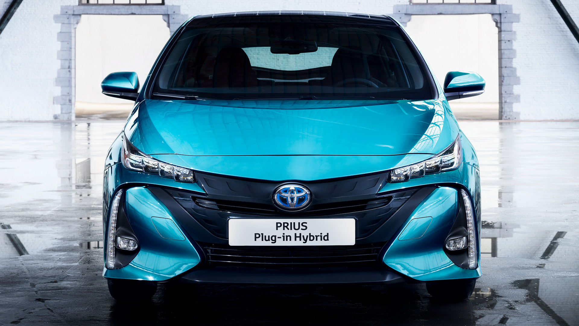 Plug-in Hybrid Front View, Toyota Prius Wallpaper, 1920x1080 Full HD Desktop