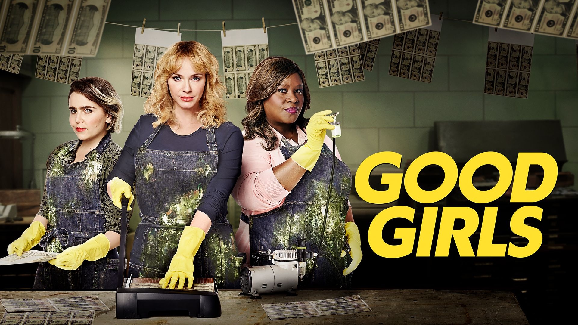 Good Girls, Female leads, Colorful backgrounds, Crime drama, 1920x1080 Full HD Desktop