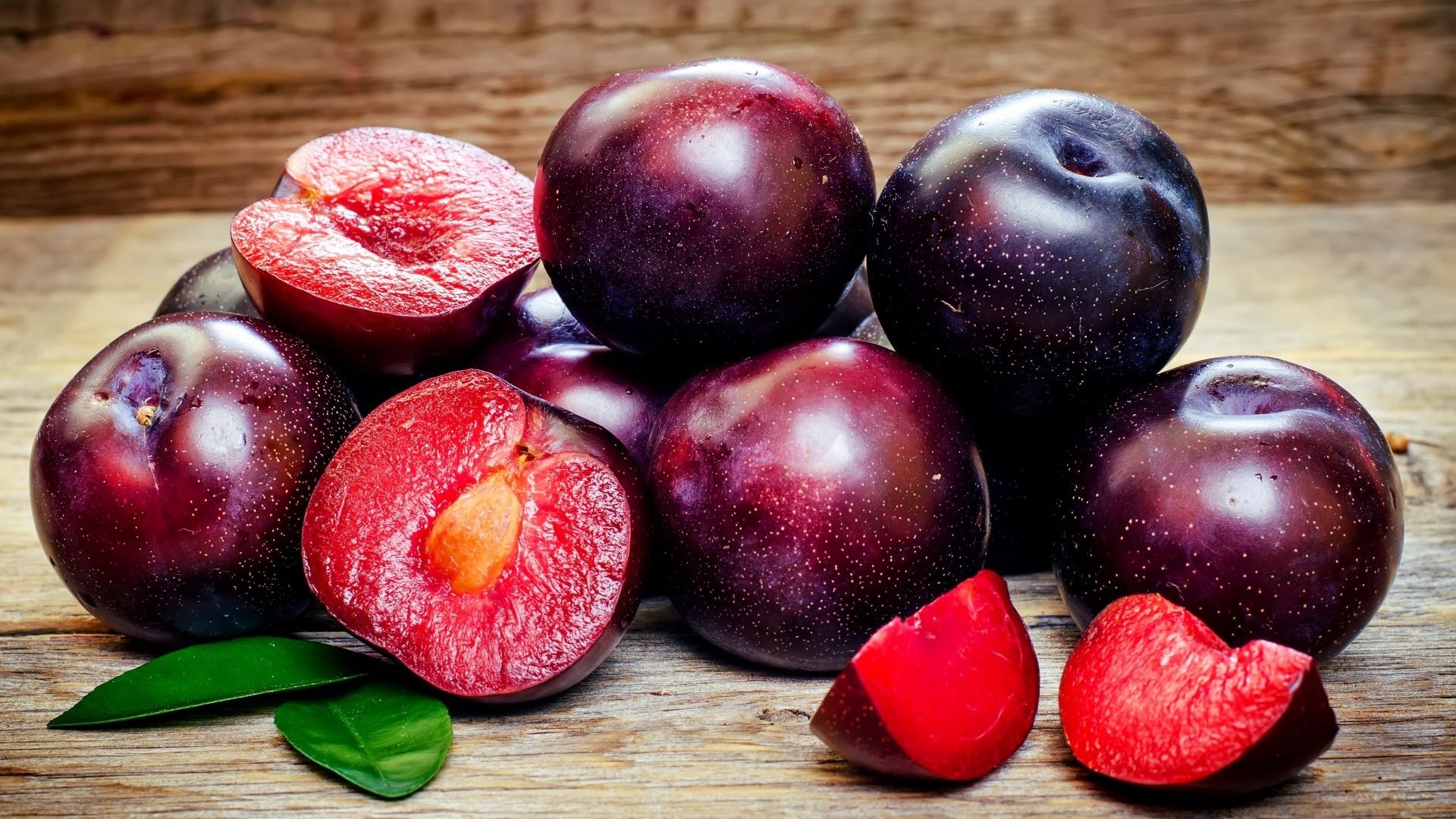 Plum fruit, Striking background, Wallpaper for desktop, YL Computing, 1920x1080 Full HD Desktop