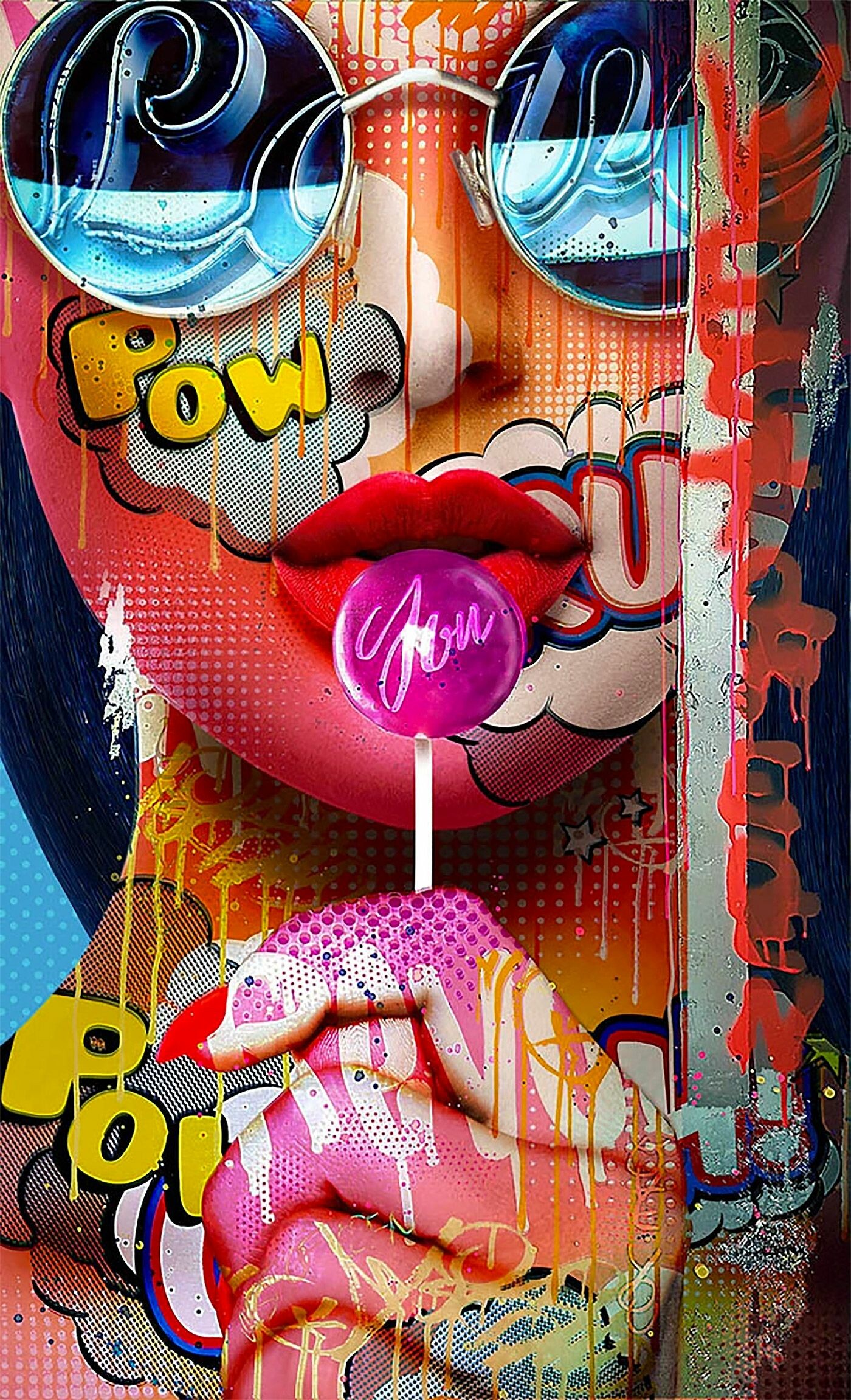 Pop Art, Contemporary art, Modern culture, Dynamic, 1400x2310 HD Phone