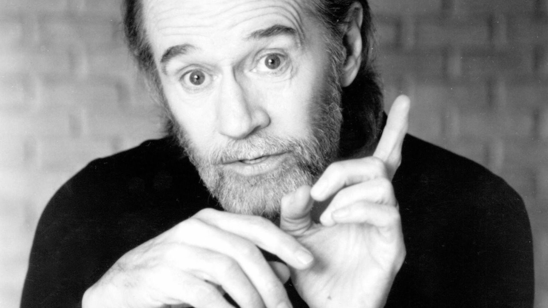 George Carlin, Comedic genius, Stand-up legend, Hilarious performances, 1920x1080 Full HD Desktop