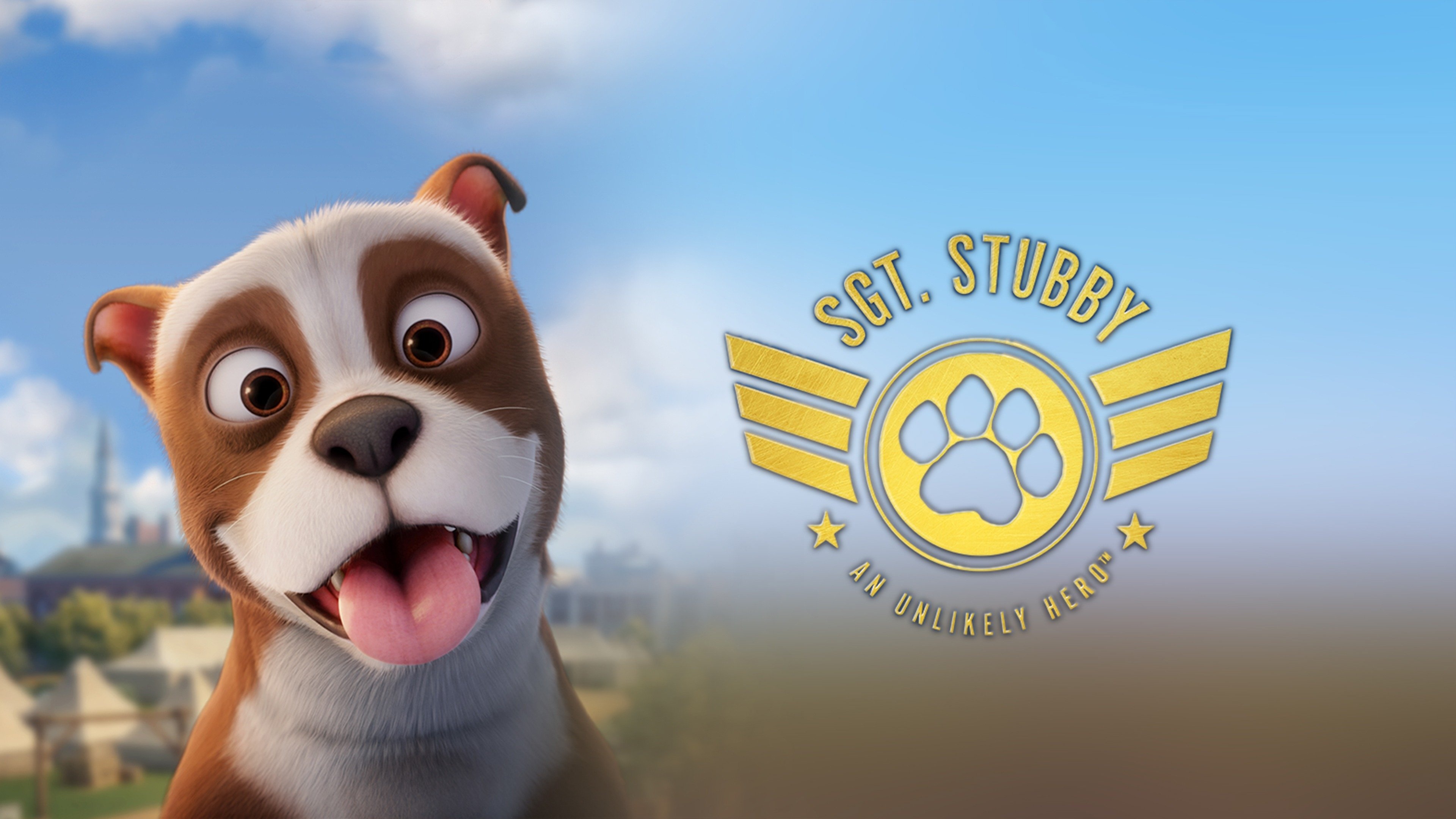 Sgt. Stubby: An American Hero, Inspiring war story, Heroic deeds, Courageous canine, 3840x2160 4K Desktop