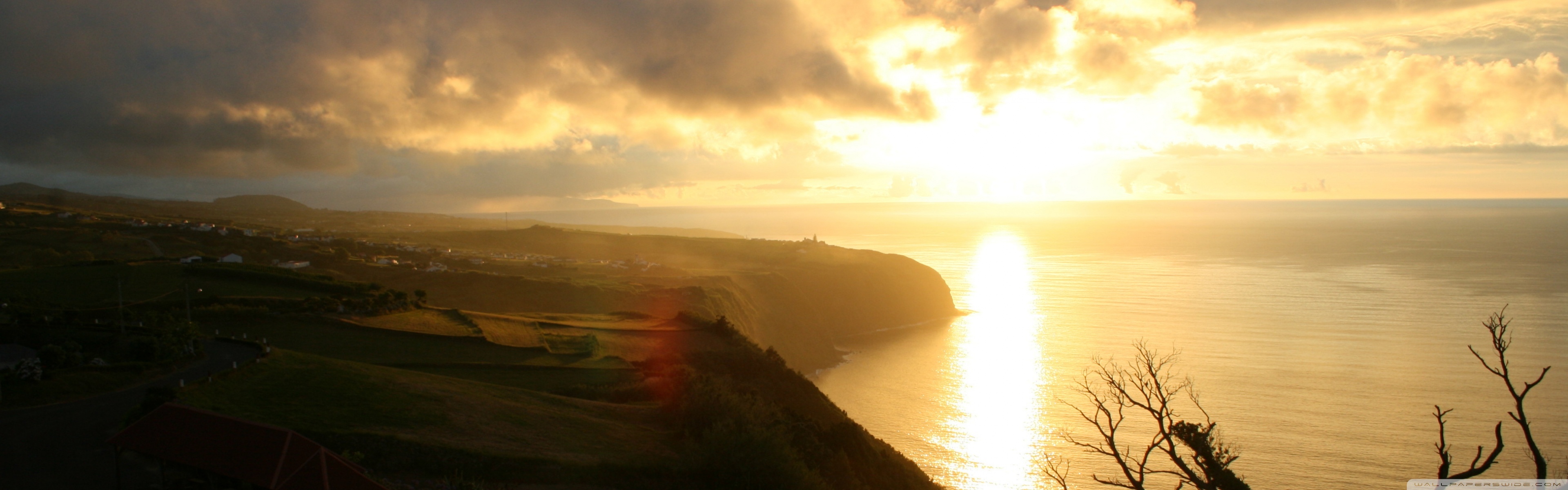 Azores wonders, Multi-display beauty, Dual monitor wallpaper, Tablet charm, 3840x1200 Dual Screen Desktop