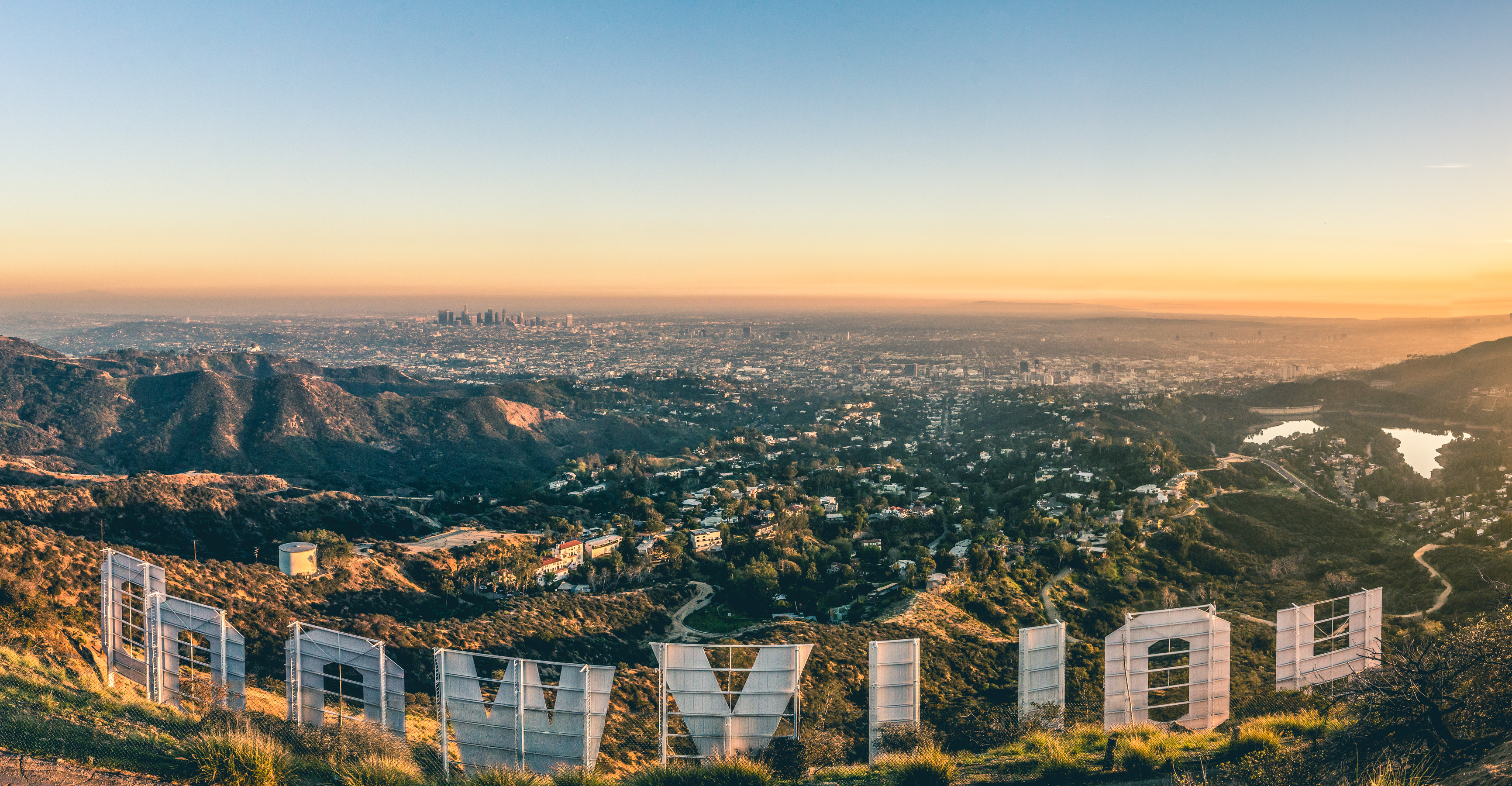 Hollywood Skyline, Skyline, Simon Cooper, 3470x1800 HD Desktop