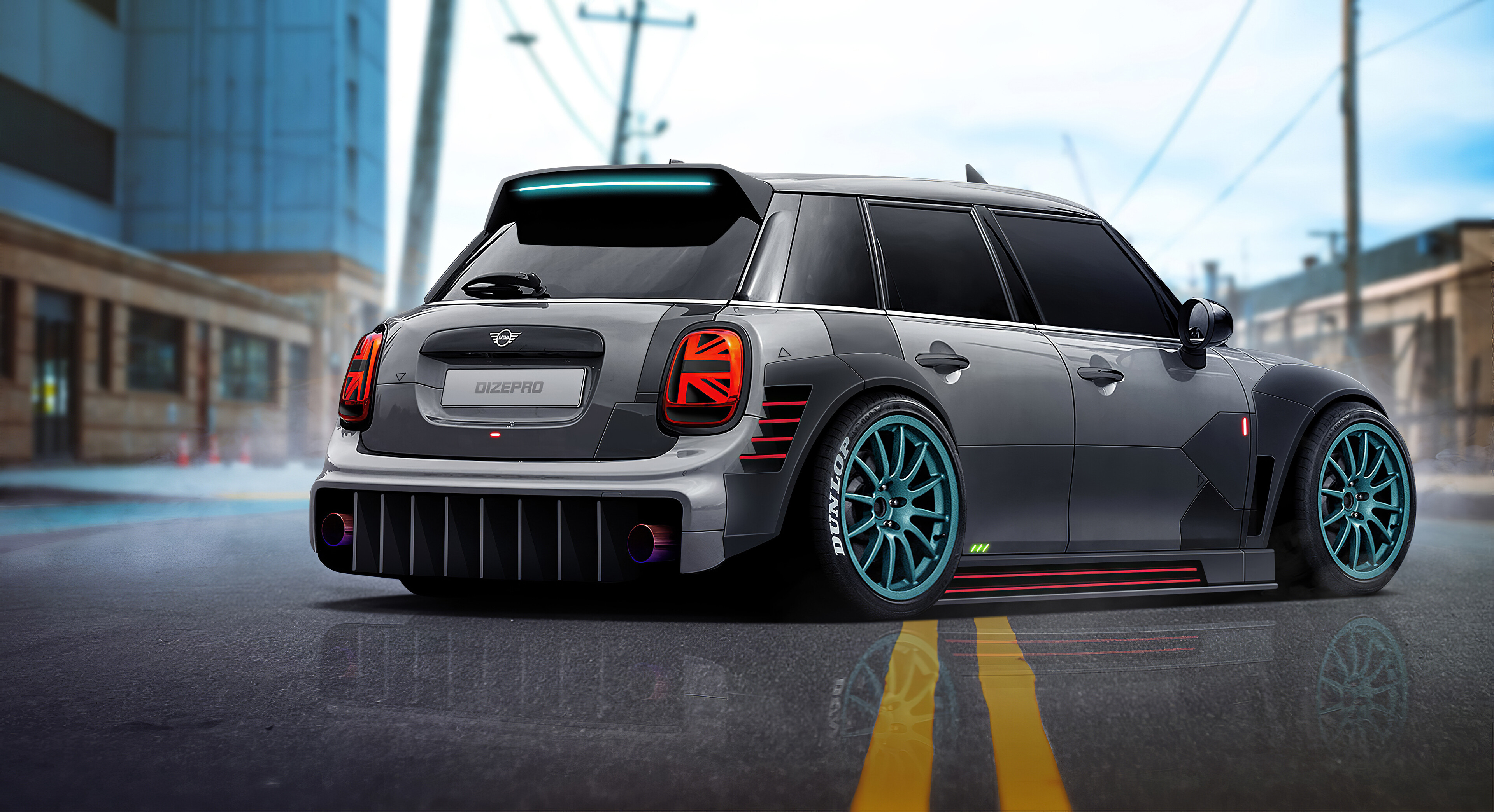 MINI Cooper, Digital art, 4K HD wallpapers, Car images, 3840x2090 HD Desktop