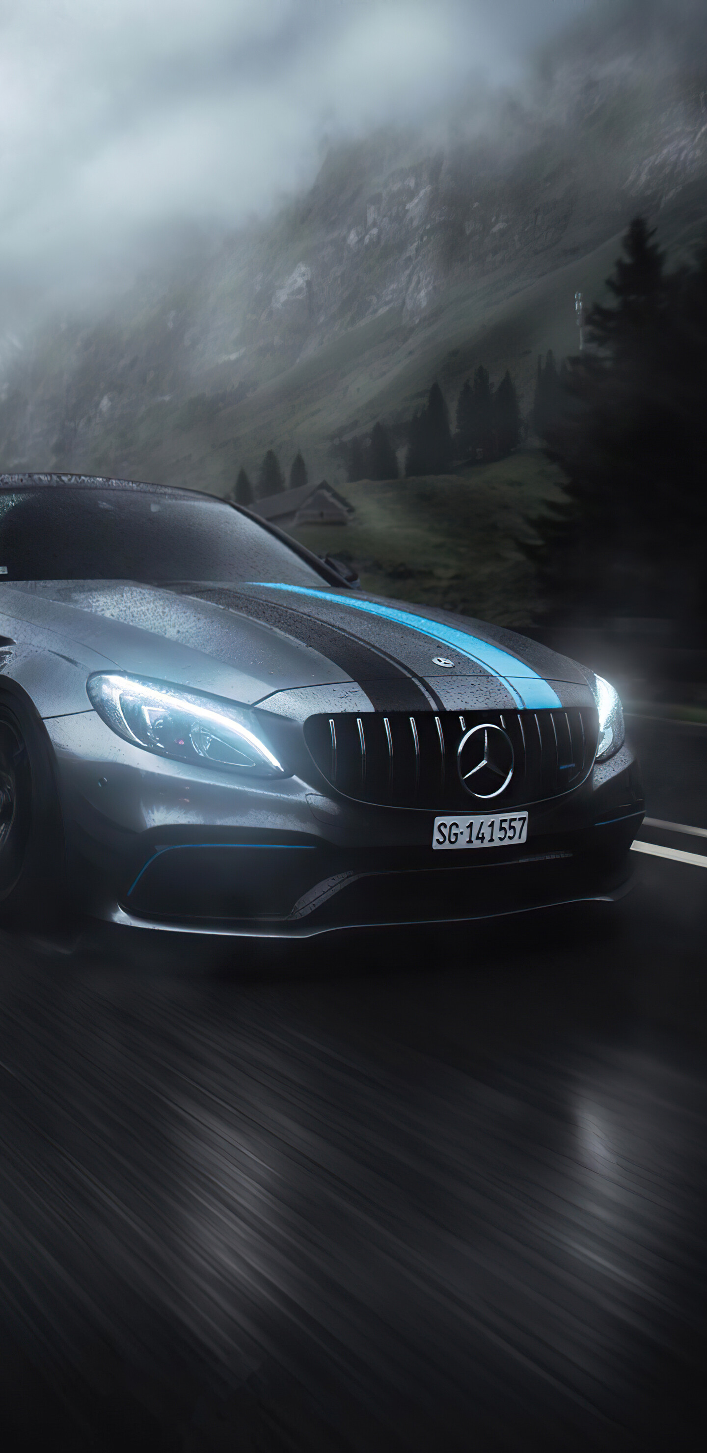 Mercedes-Benz AMG 4K, High-resolution beauty, Ultimate performance, 1440x2960 HD Phone