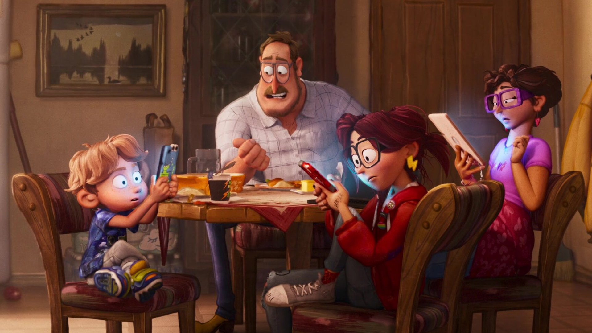 The Mitchells vs. the Machines, 2021 screencap, Visual spectacle, Comedy adventure, 1920x1080 Full HD Desktop