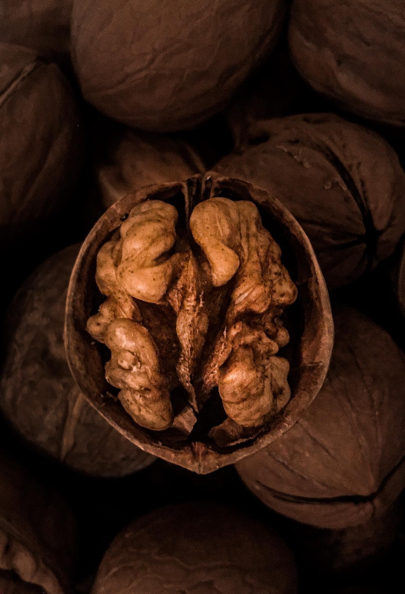 Walnuts, Macro food photography, Nature's incredible capture, Nutty goodness, 1400x2050 HD Phone