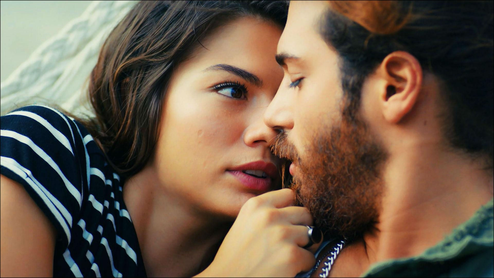 Can Yaman, Sanem, Adorable couple, TV show, 1920x1080 Full HD Desktop